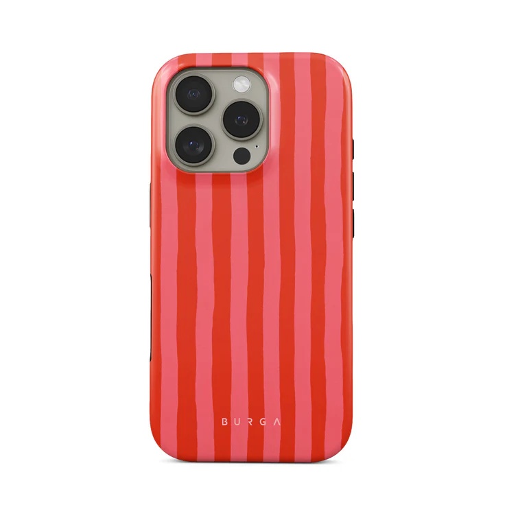 Burga Tough Back Cover MagSafe für das Apple iPhone 16 Pro - Pomegranate