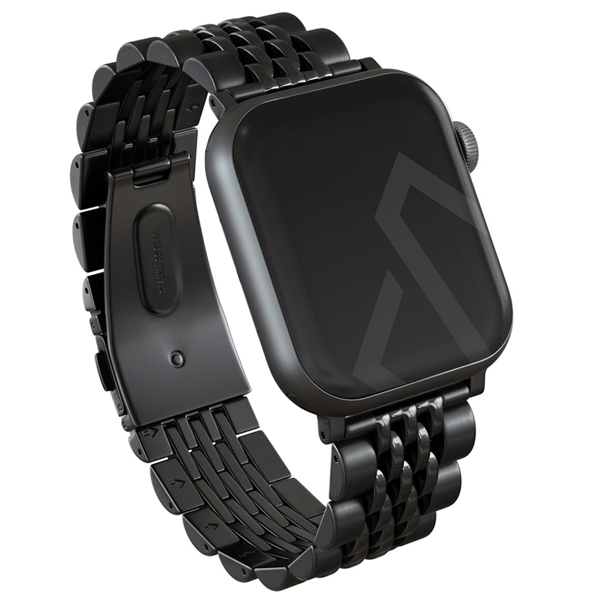 Burga Stalen bandje voor de Apple Watch | 44/45/46/49 mm - Zwart