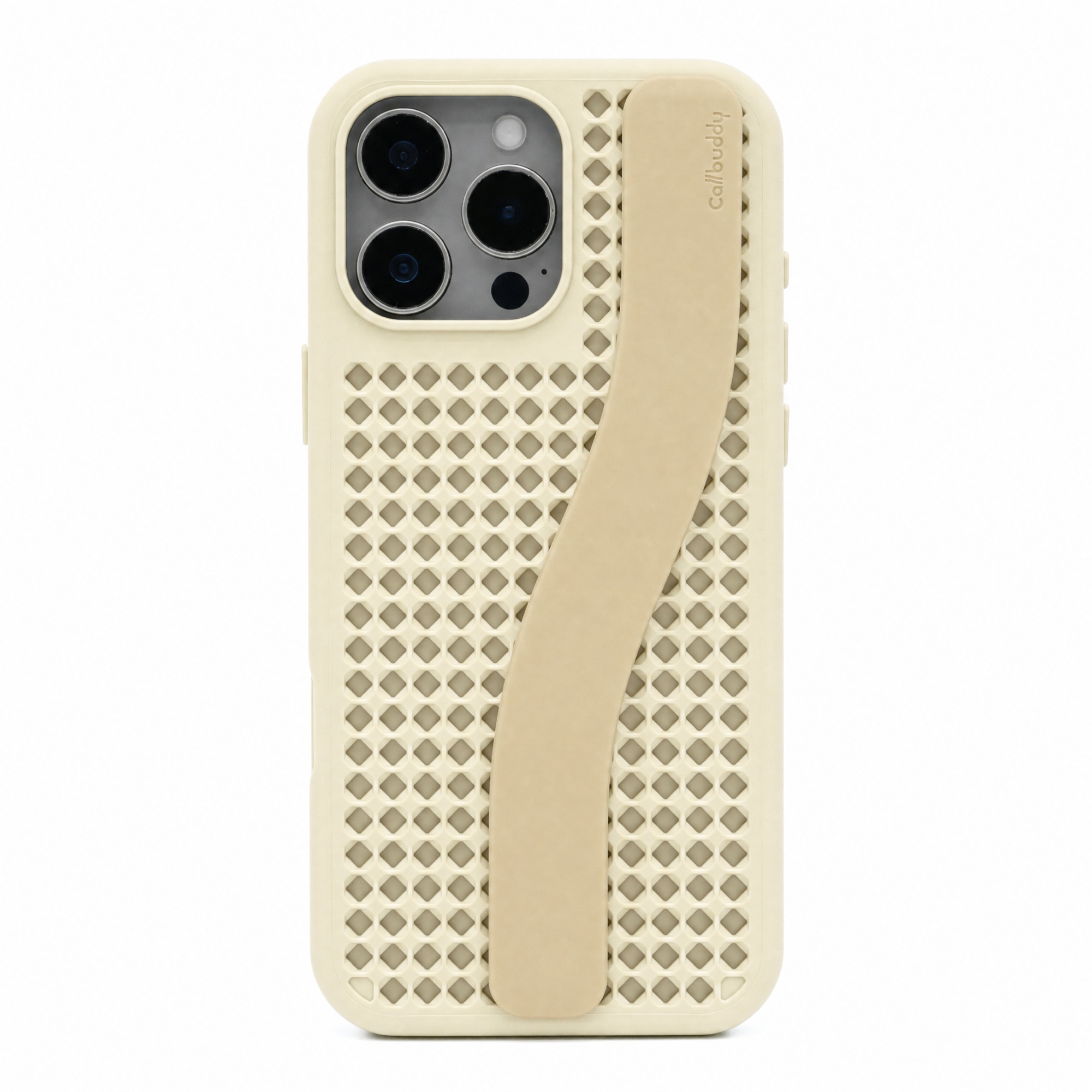 Callbuddy Hülle mit Strap für das Apple iPhone 16 Pro Max - Sand Glow