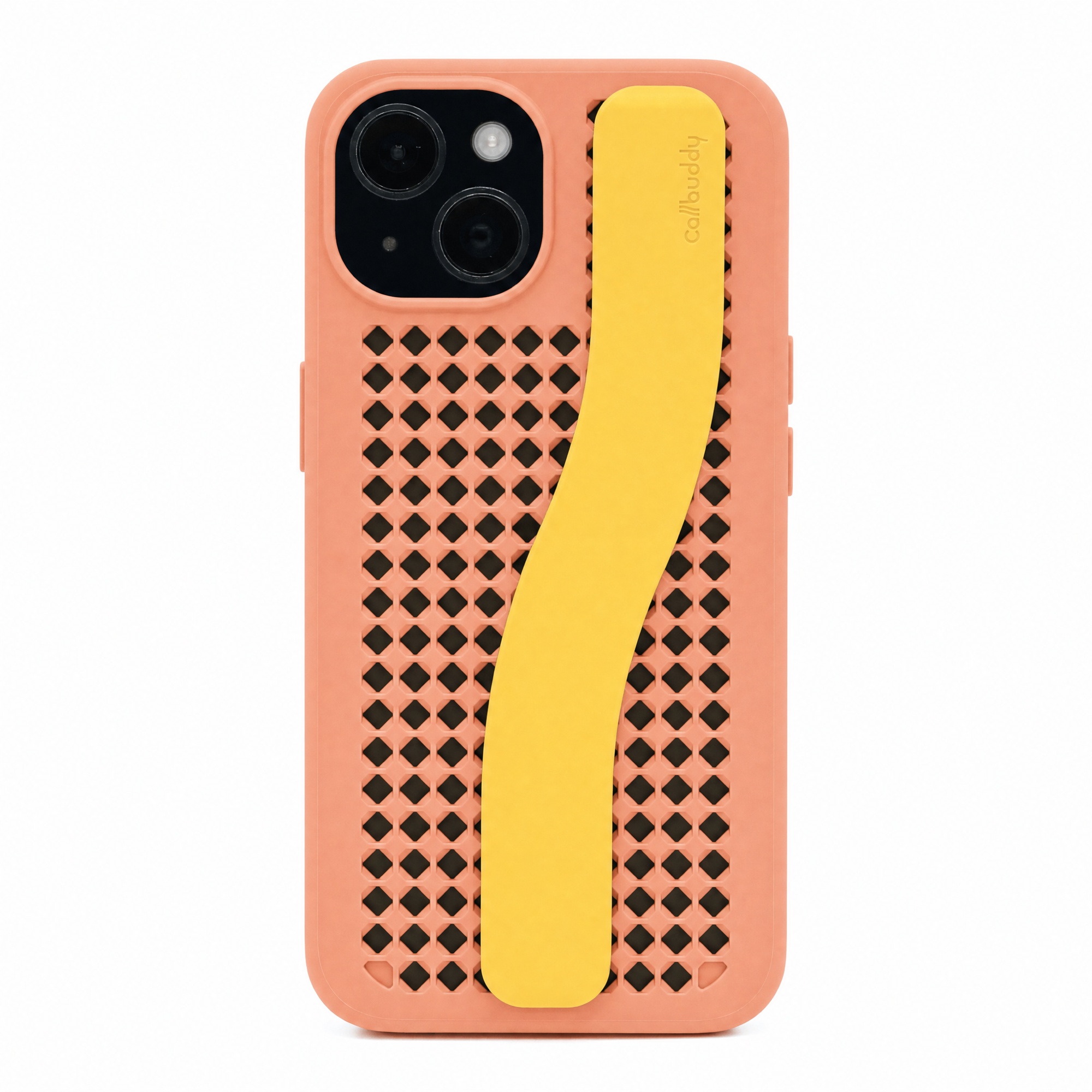 Callbuddy Hülle mit Strap für das Apple iPhone 17e / 16e / 15 / 14 / 13 - Coral Pop