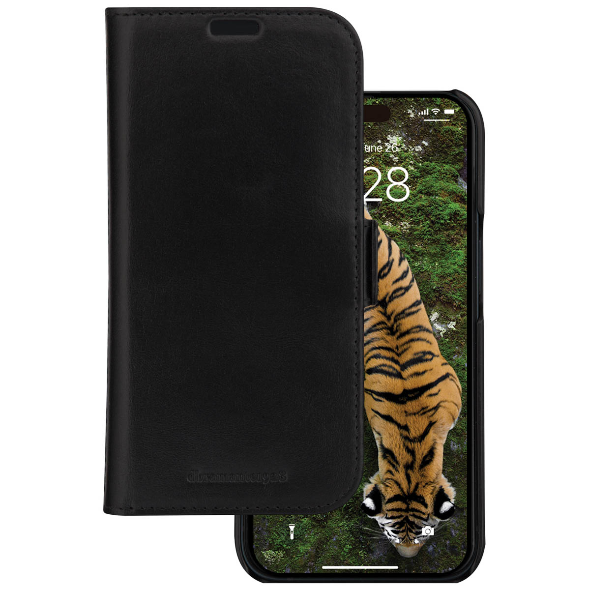 dbramante1928 Lynge Klapphülle für das Apple iPhone 15 Pro Max - Schwarz