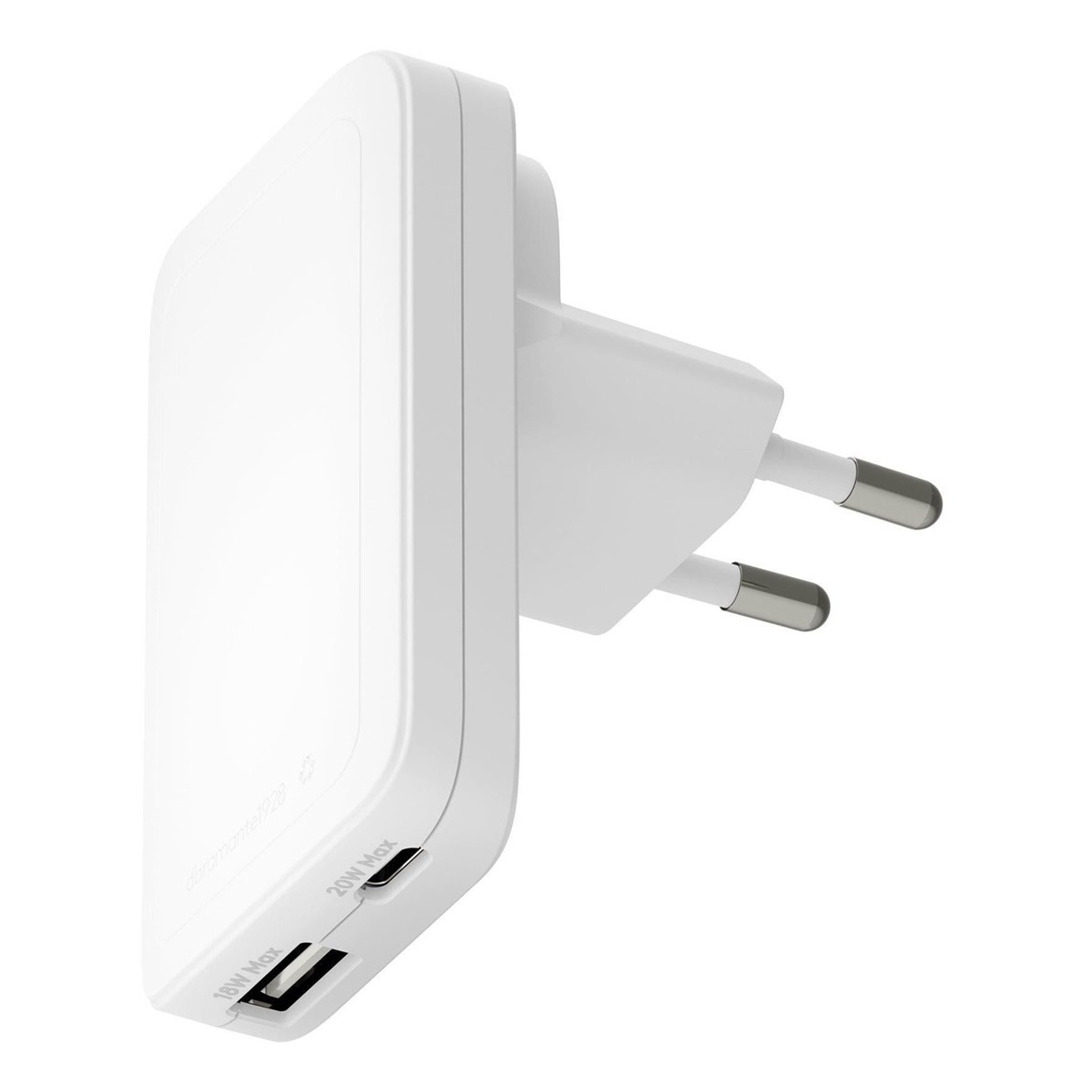 dbramante1928 Re-charge Pro Slim-Ladegerät USB-C 20 W und USB-A 18 W - Weiß