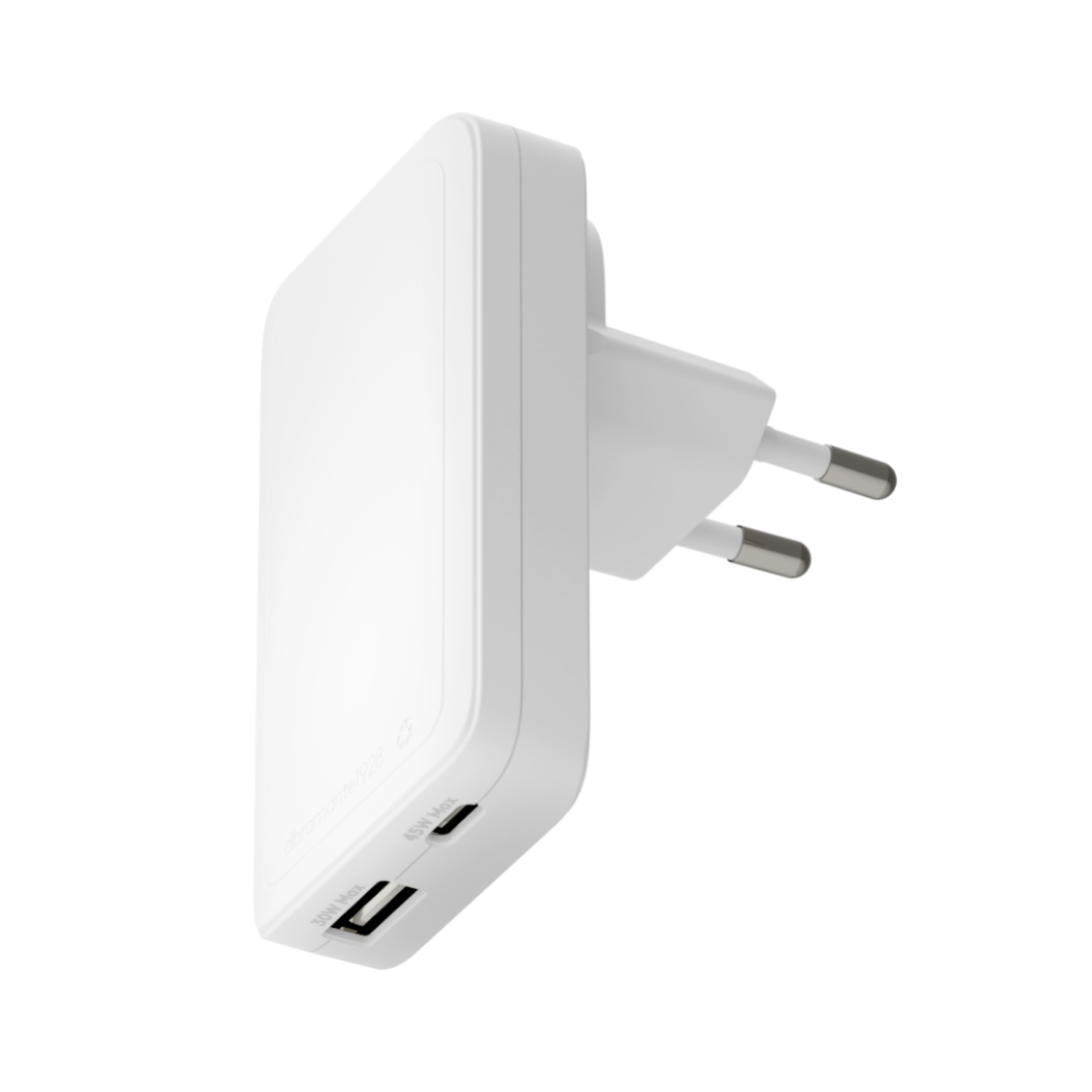 dbramante1928 Re-charge Pro Slim-Ladegerät USB-C 45 W und USB-A 30 W - Weiß
