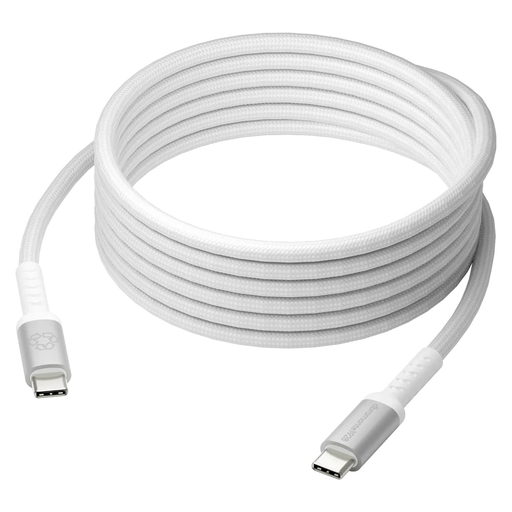 dbramante1928 Re-charge USB-C-zu-USB-C-Ladekabel 100 W - 3 Meter - Weiß