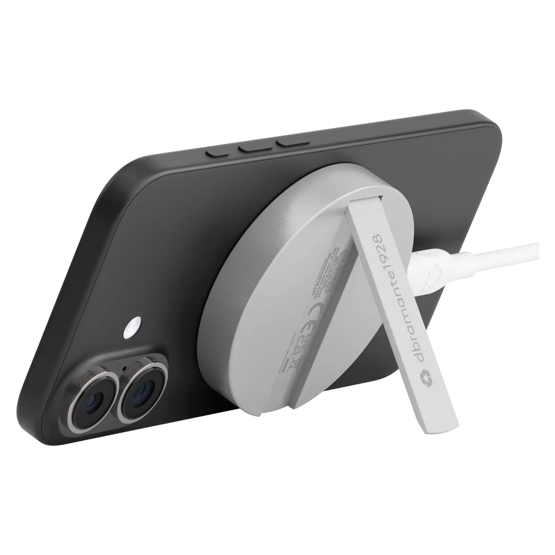 dbramante1928 Re-charge Wireless Magnetic Charger mit Ständer 25W - Silber