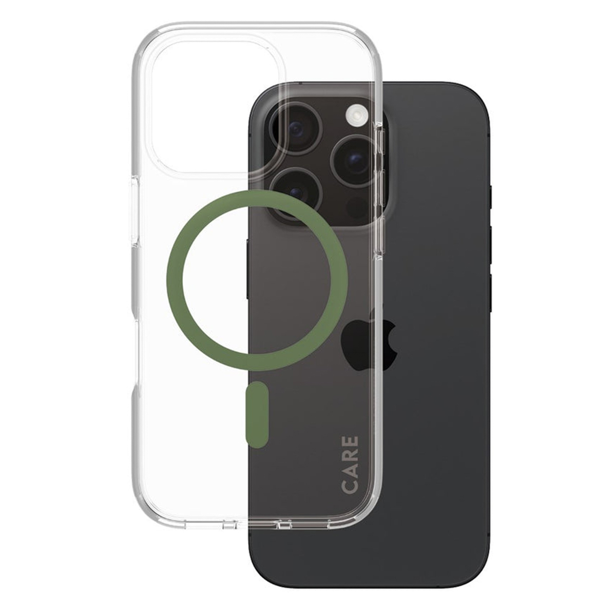 CARE by PanzerGlass Urban Combat Case MagSafe für das Apple iPhone 16 Pro - Green
