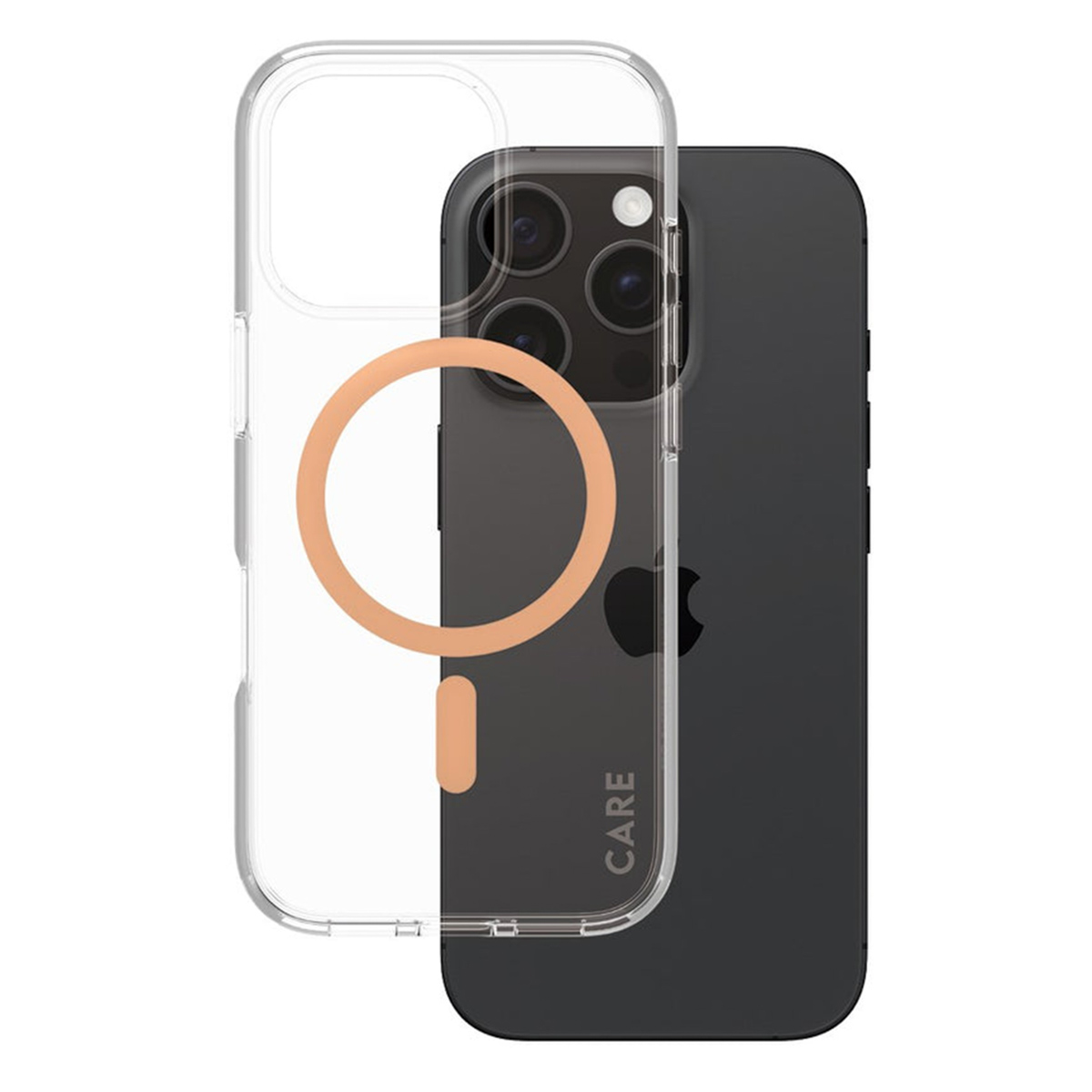 CARE by PanzerGlass Urban Combat Case MagSafe für das Apple iPhone 16 Pro - Peachy