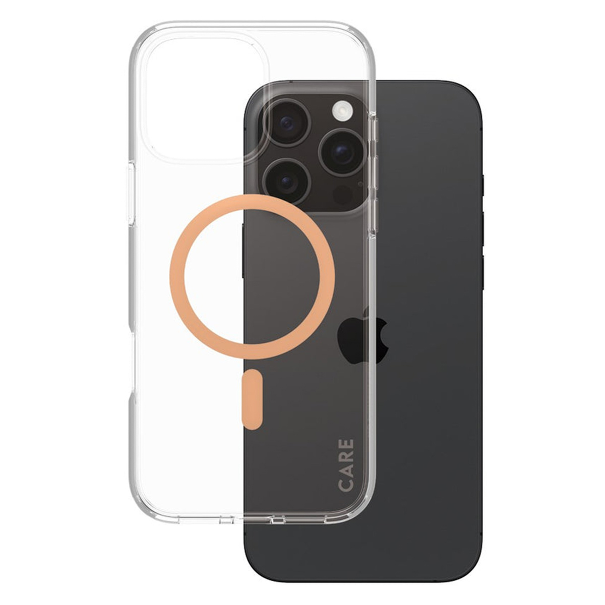 CARE by PanzerGlass Urban Combat Case MagSafe für das Apple iPhone 16 Pro Max - Peachy
