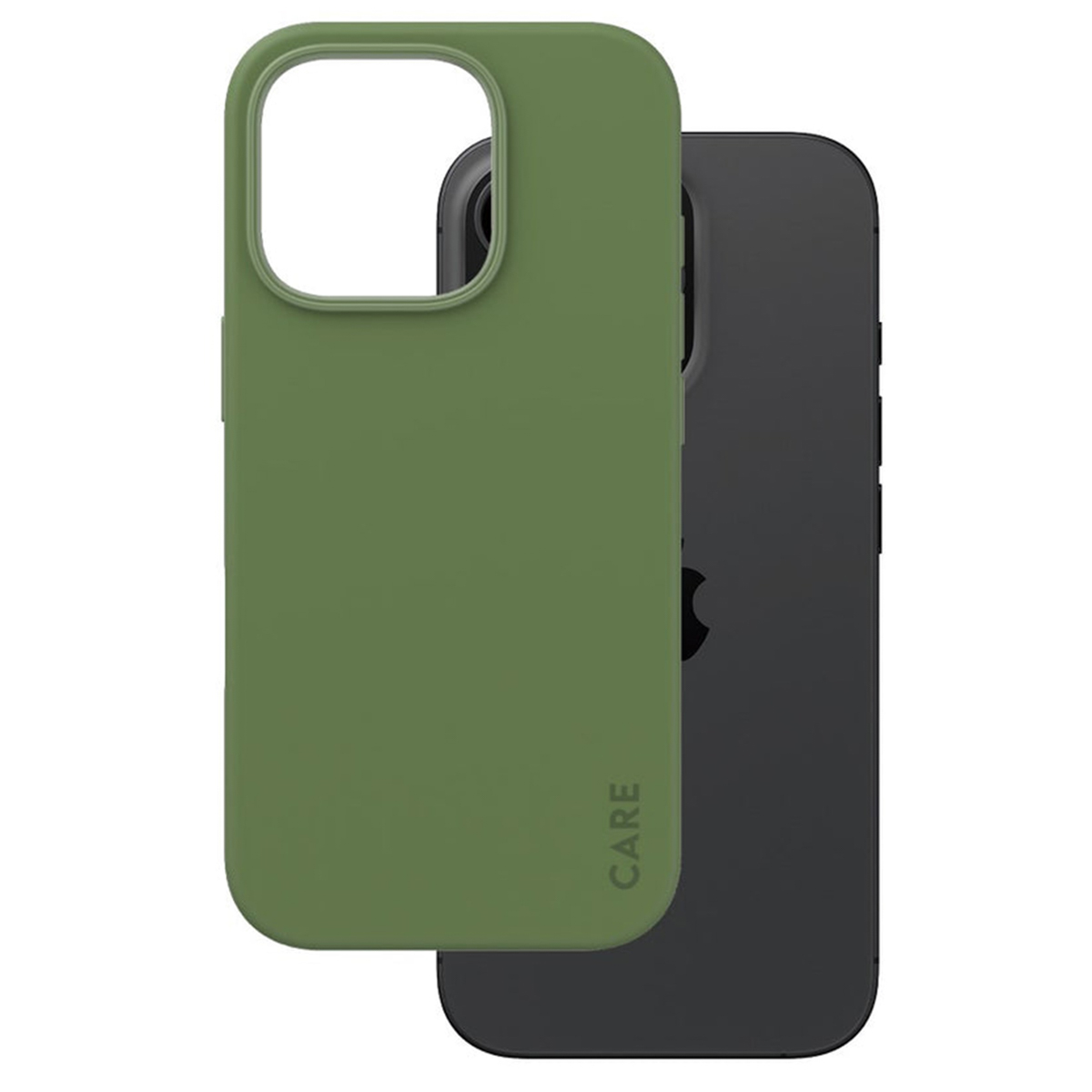 CARE by PanzerGlass Fashion Back Cover MagSafe für das Apple iPhone 16 Pro - Green