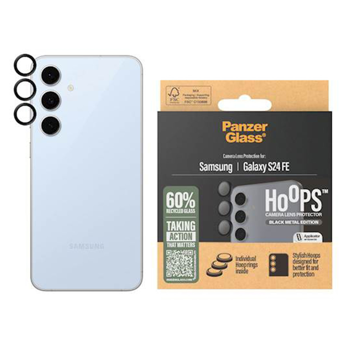 SAFE by PanzerGlass Hoops Kameraschutz für das Samsung Galaxy S24 FE