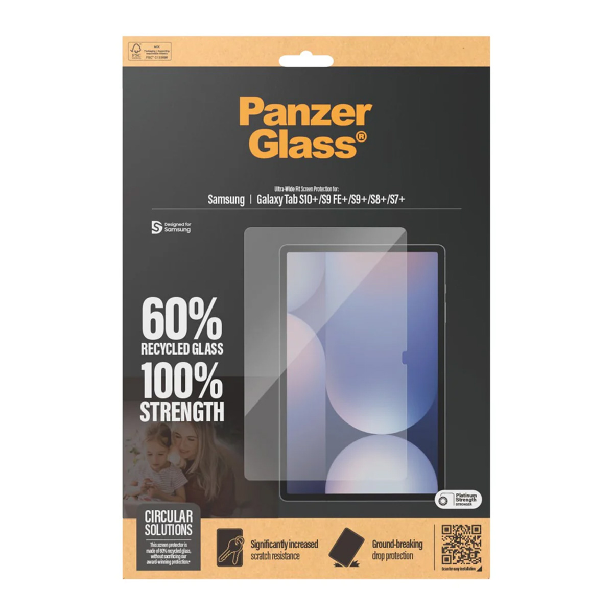 PanzerGlass Displayschutz für das Samsung Galaxy Tab S10 Plus / Tab S9 FE Plus / Tab S9 Plus / S8 Plus / S7 Plus / Tab S7 FE 5G