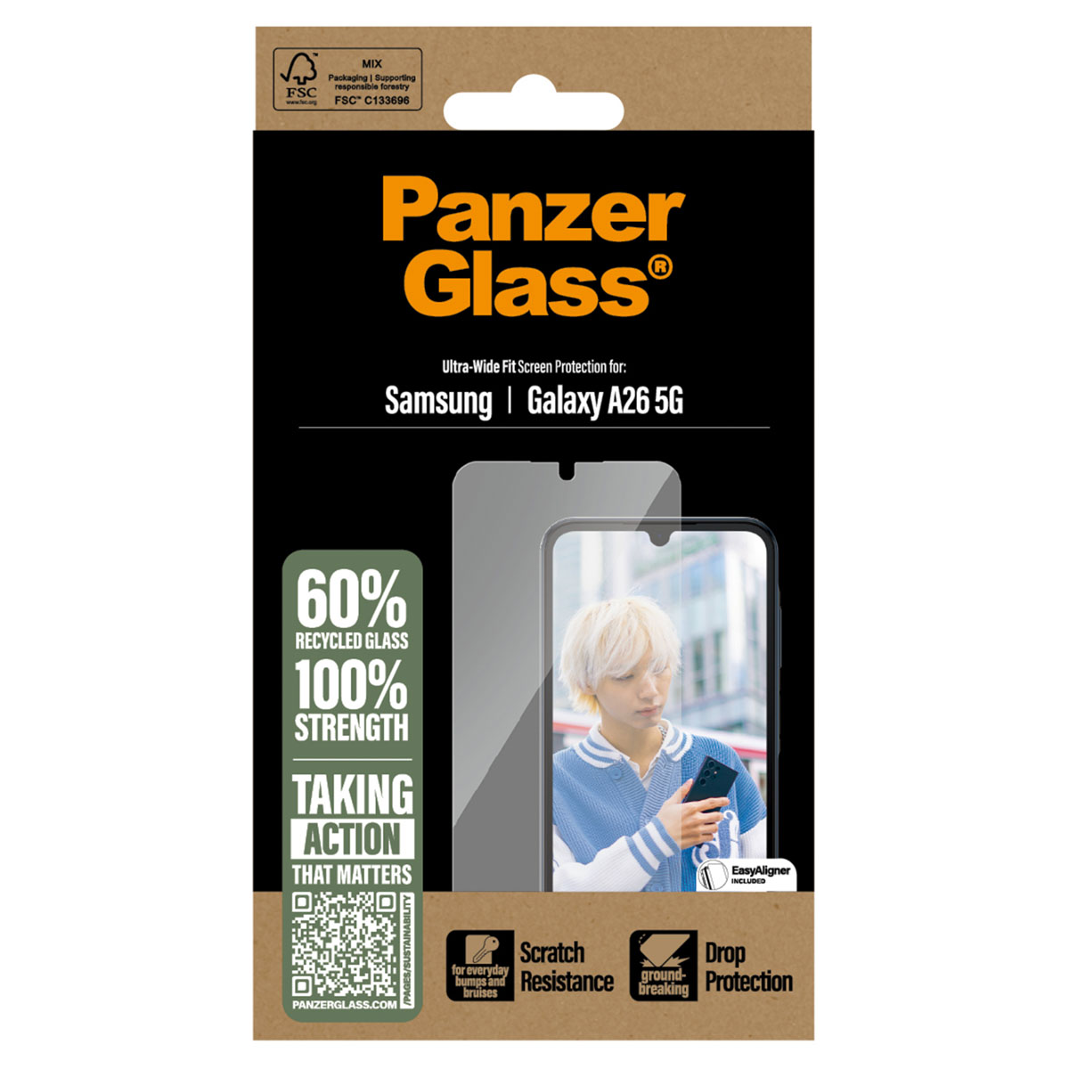 PanzerGlass ® Displayschutz Samsung Galaxy A26 5G | Ultra-Wide Fit