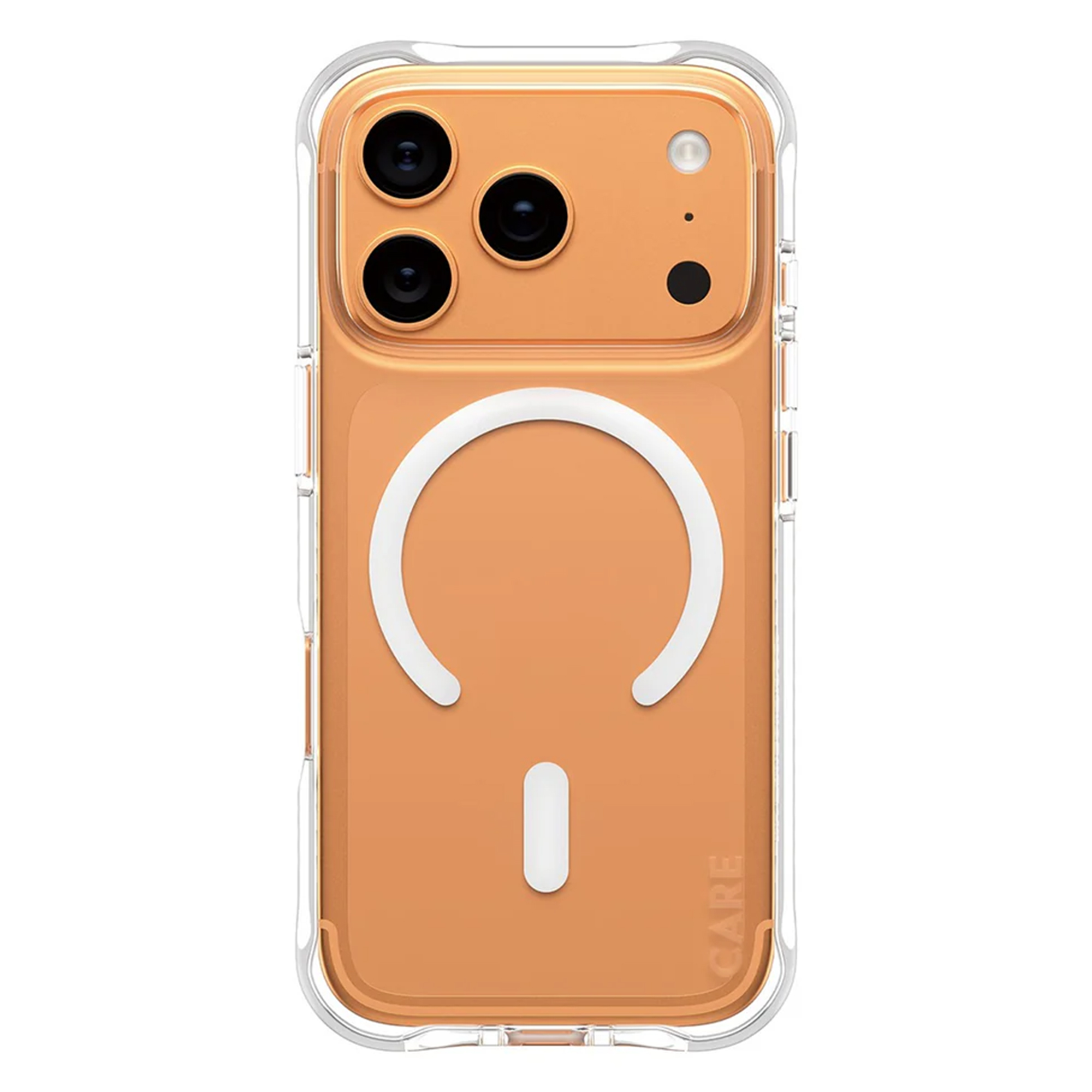 CARE by PanzerGlass Modisches Case Samba mit MagSafe für das Apple iPhone 17 Pro - Clear / White