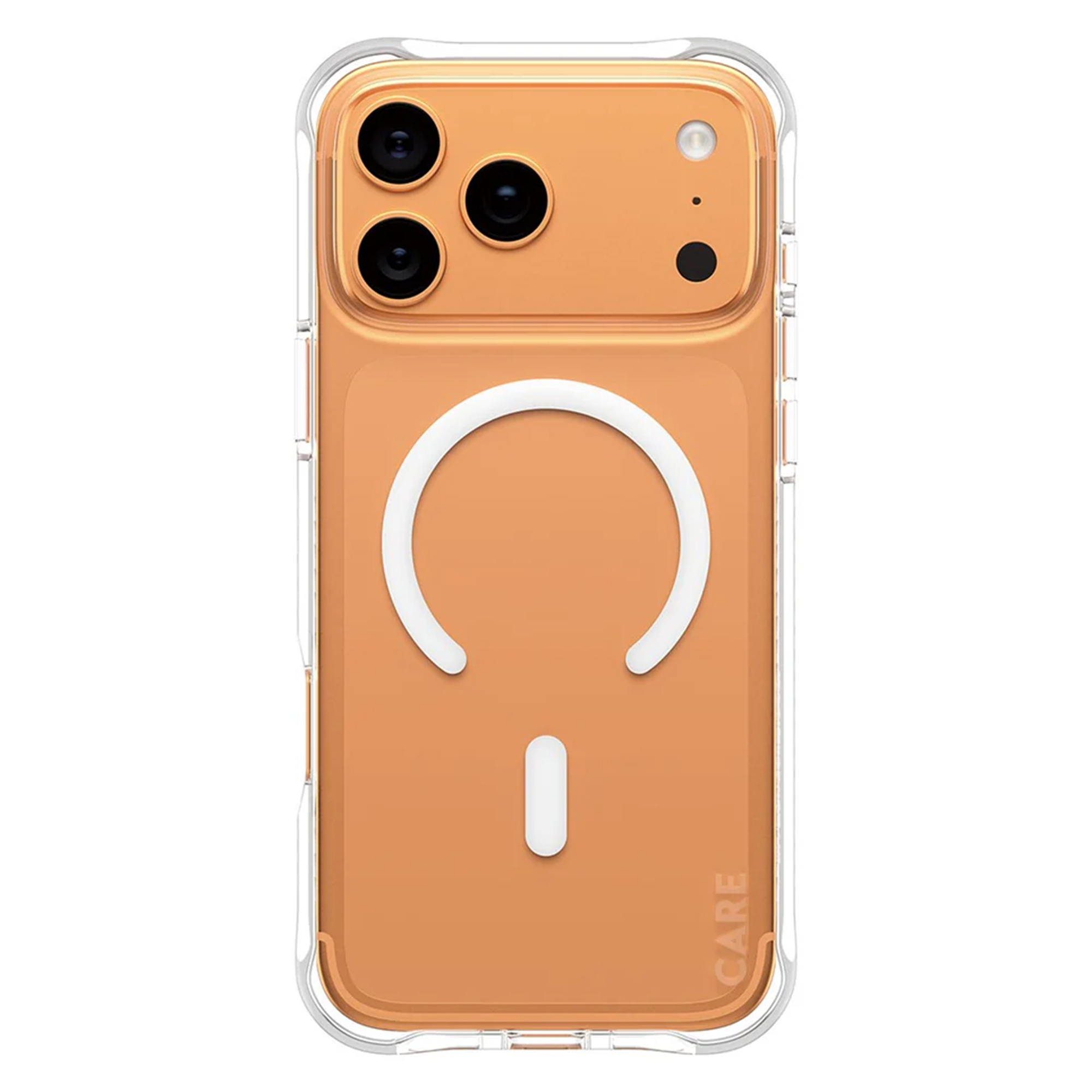 CARE by PanzerGlass Modisches Case Samba mit MagSafe für das Apple iPhone 17 Pro Max - Clear / White
