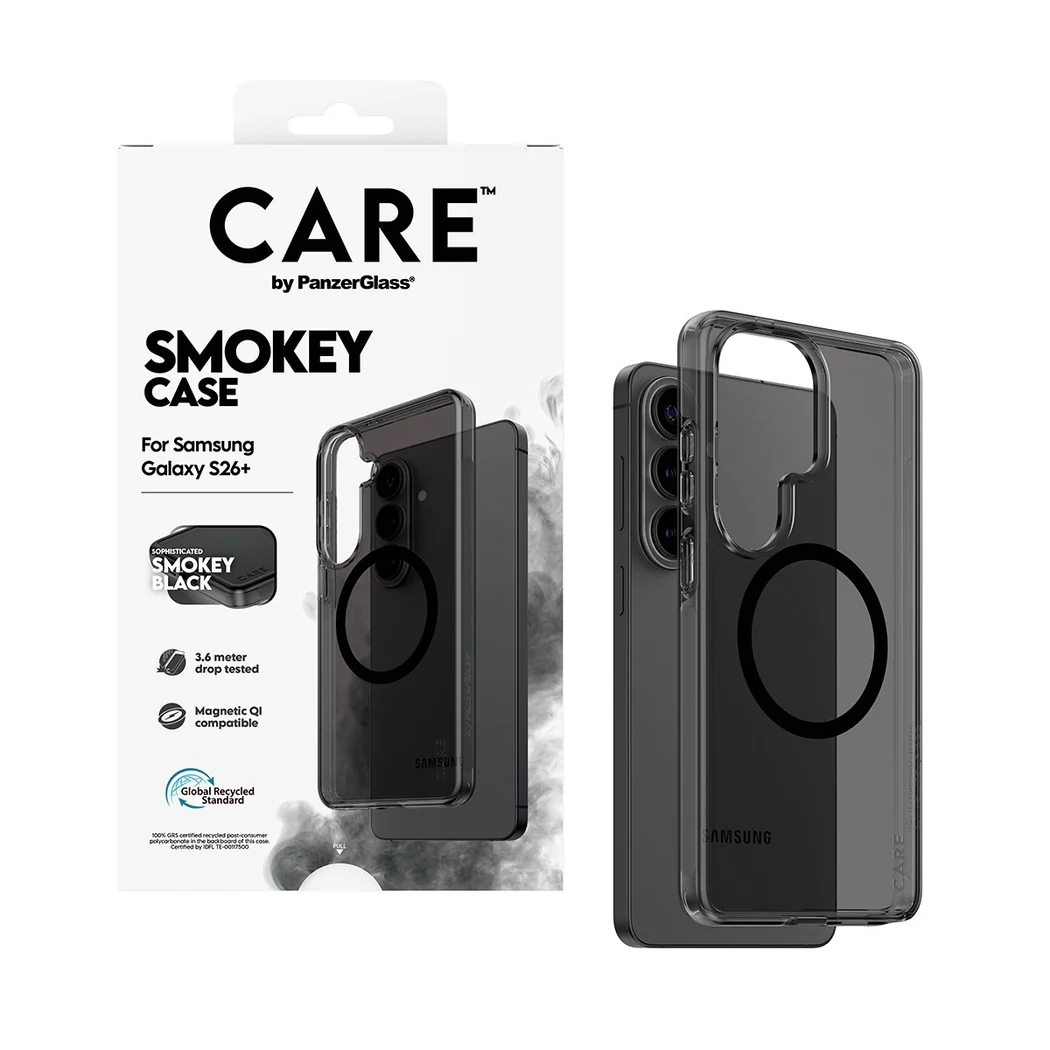 CARE by PanzerGlass Urban Combat Case für das Samsung Galaxy S26 Plus - Smokey Black