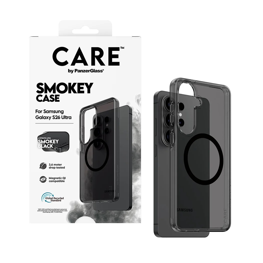 CARE by PanzerGlass Urban Combat Case für das Samsung Galaxy S26 Ultra - Smokey Black