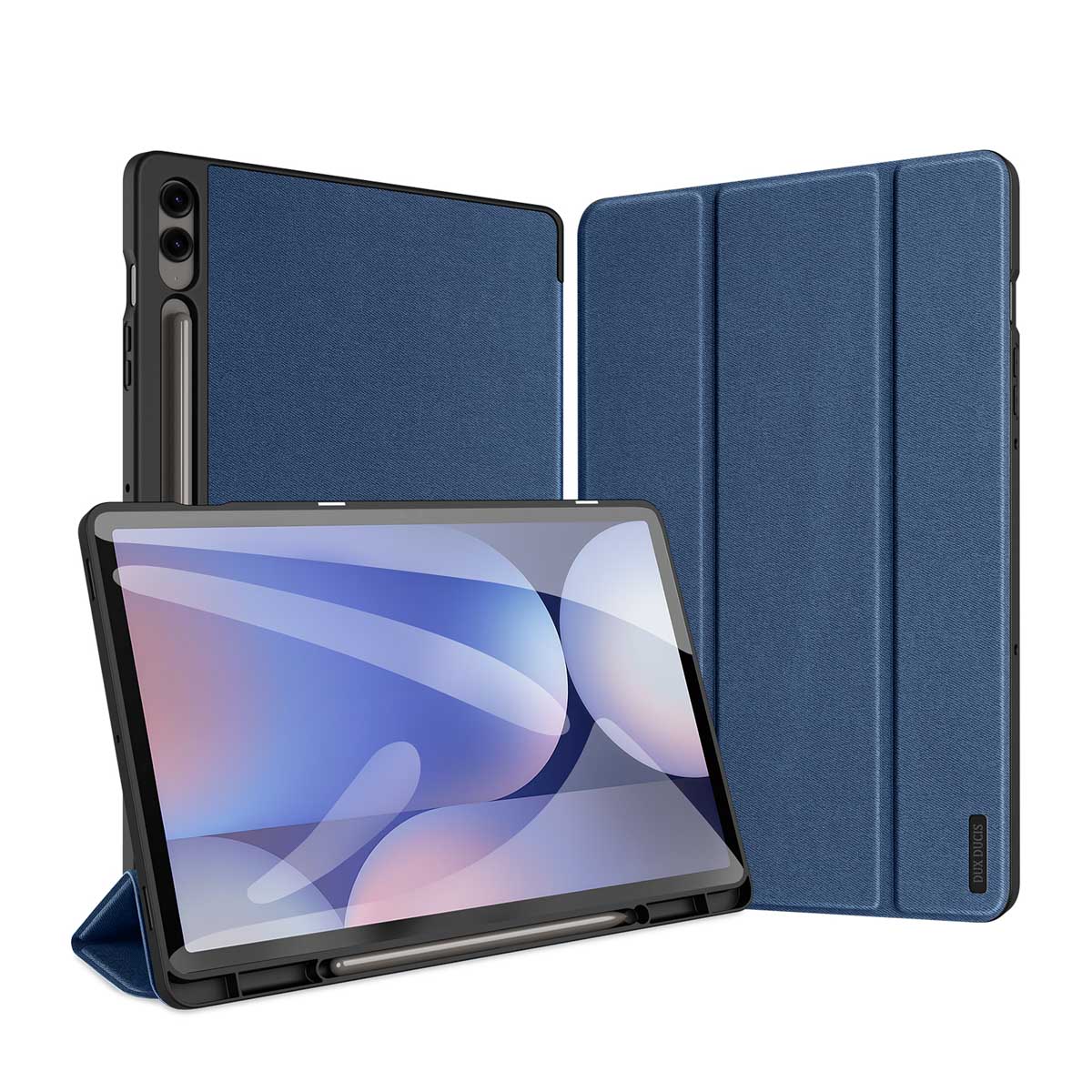 Dux Ducis Domo Klapphülle für das Samsung Galaxy Tab S10 Plus / Tab S9 FE Plus / Tab S9 Plus - Dunkelblau
