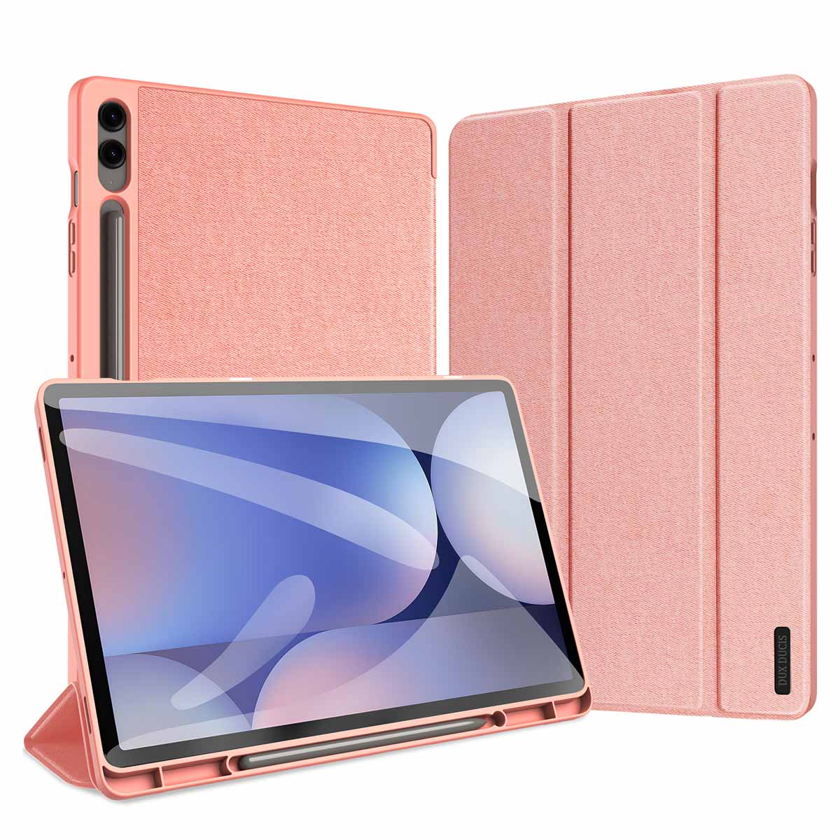 Dux Ducis Domo Klapphülle für das Samsung Galaxy Tab S10 Plus / Tab S9 FE Plus / Tab S9 Plus - Rosa