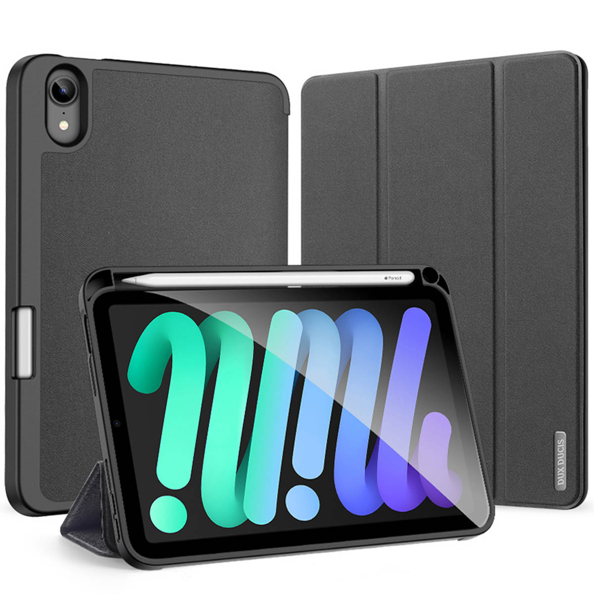 Dux Ducis Domo Klapphülle für das Apple iPad Mini 7 (2024) / iPad Mini 6 (2021) - Schwarz