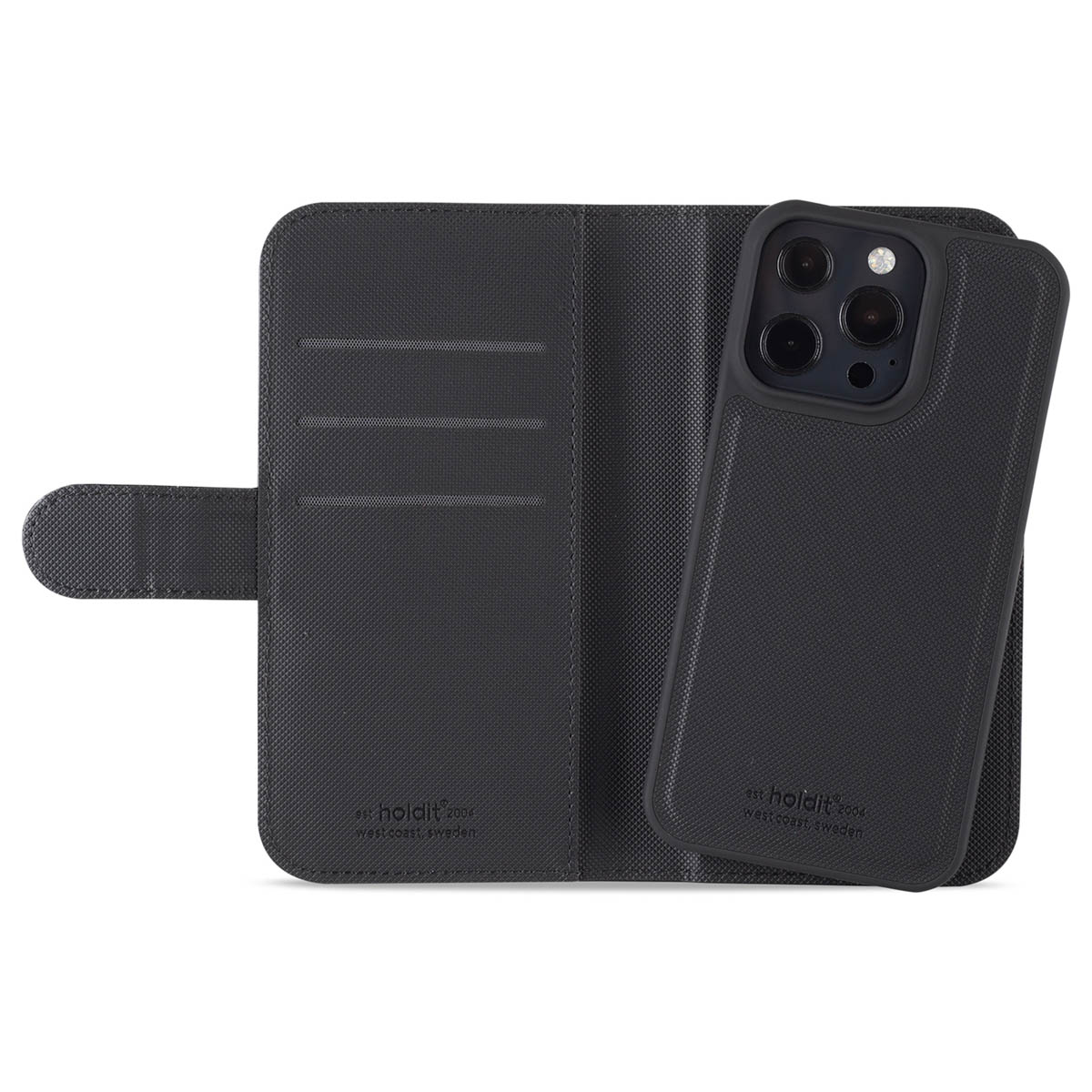 Holdit Wallet Case Magnet Plus für das Apple iPhone 13 Pro - Schwarz