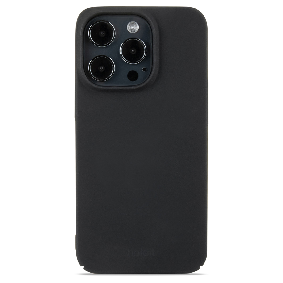 Holdit Slim Case für das Apple iPhone 15 Pro - Schwarz