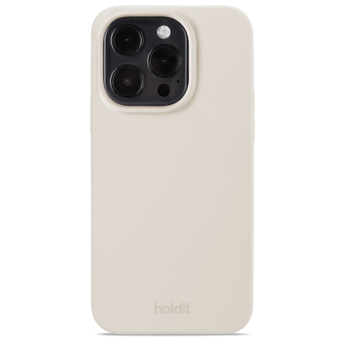 Holdit Silicone Case für das Apple iPhone 15 Pro - Light Beige