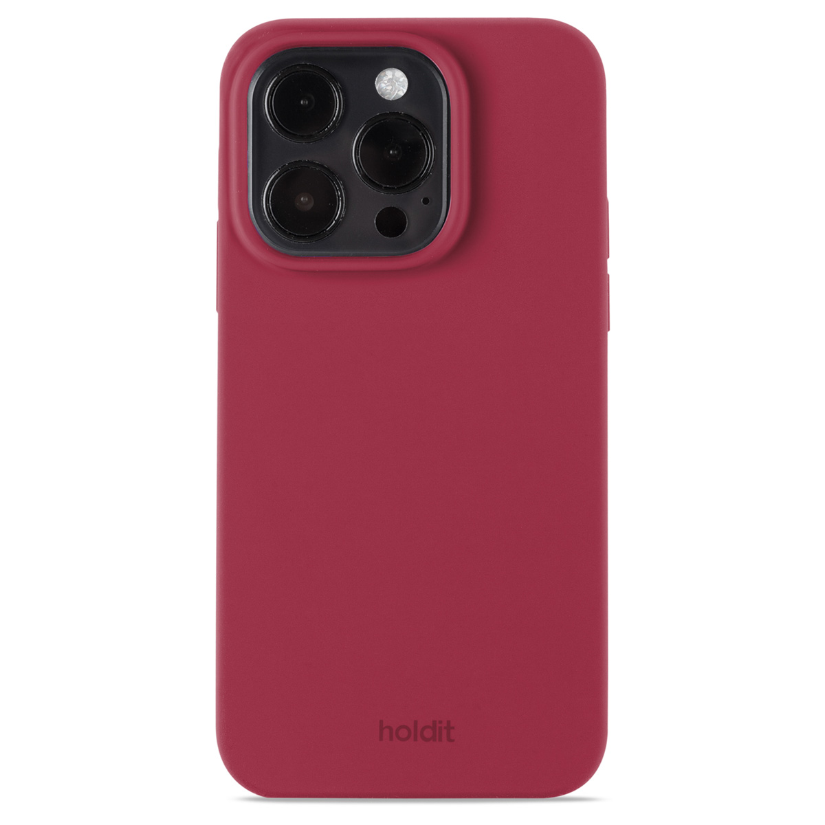 Holdit Silicone Case für das Apple iPhone 15 Pro - Red Velvet