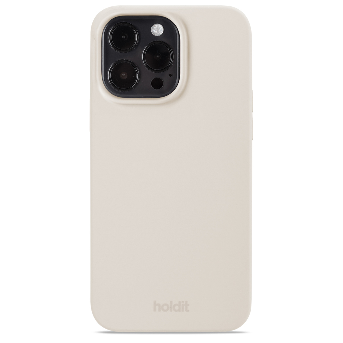 Holdit Silicone Case für das Apple iPhone 15 Pro Max - Light Beige