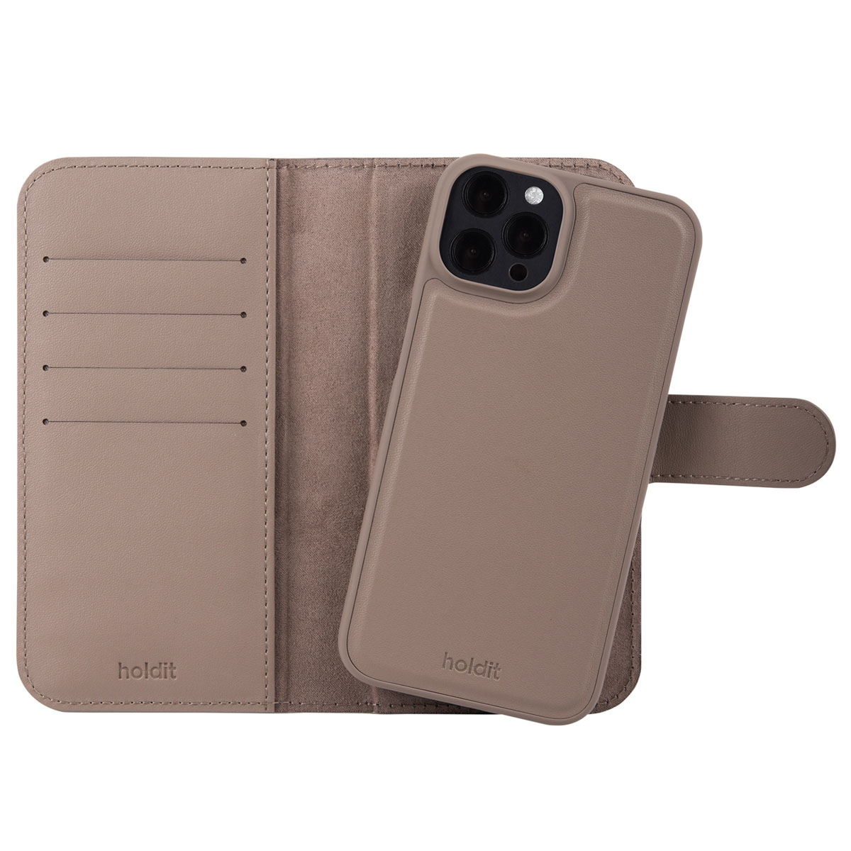 Holdit Wallet Case Magnet Plus für das Apple iPhone 12 (Pro) - Mocha Brown