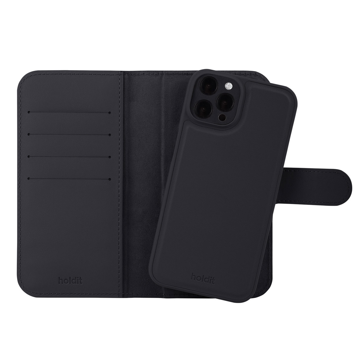 Holdit Wallet Case Magnet Plus für das Apple iPhone 12 (Pro) - Schwarz