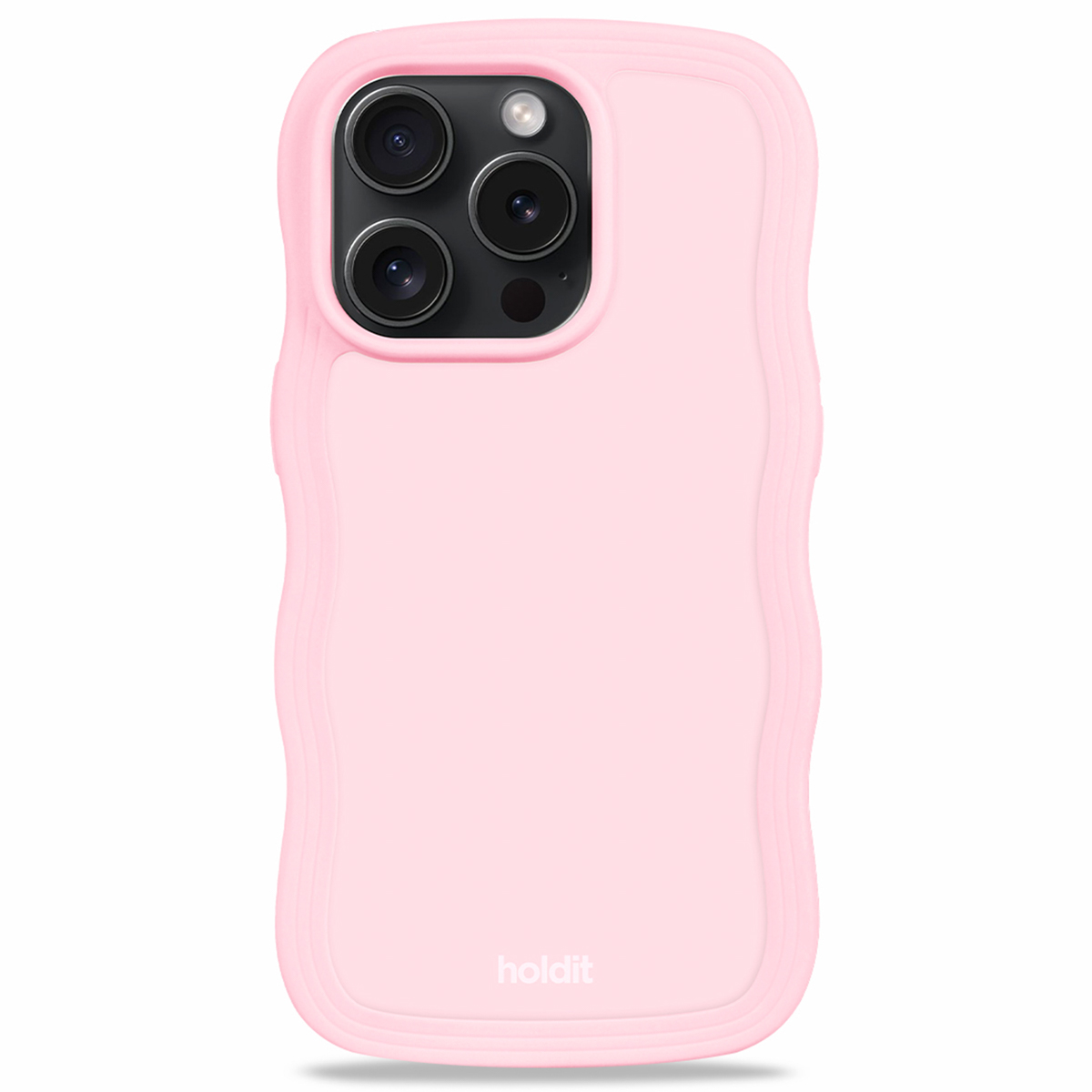 Holdit Wavy Case für das Apple iPhone 14 Pro - Rosa