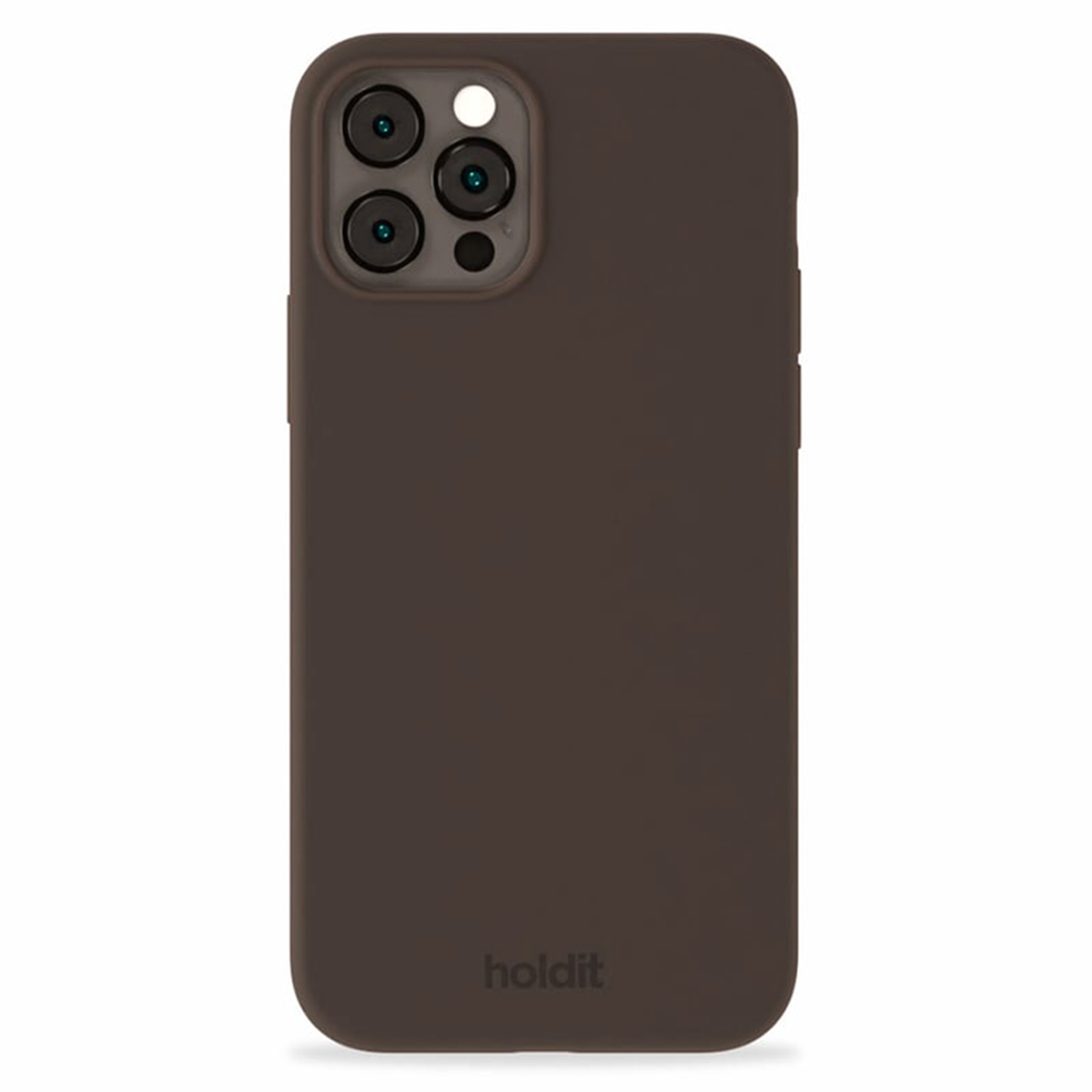 Holdit Silicone Case für das Apple iPhone 12 (Pro) - Chocolate