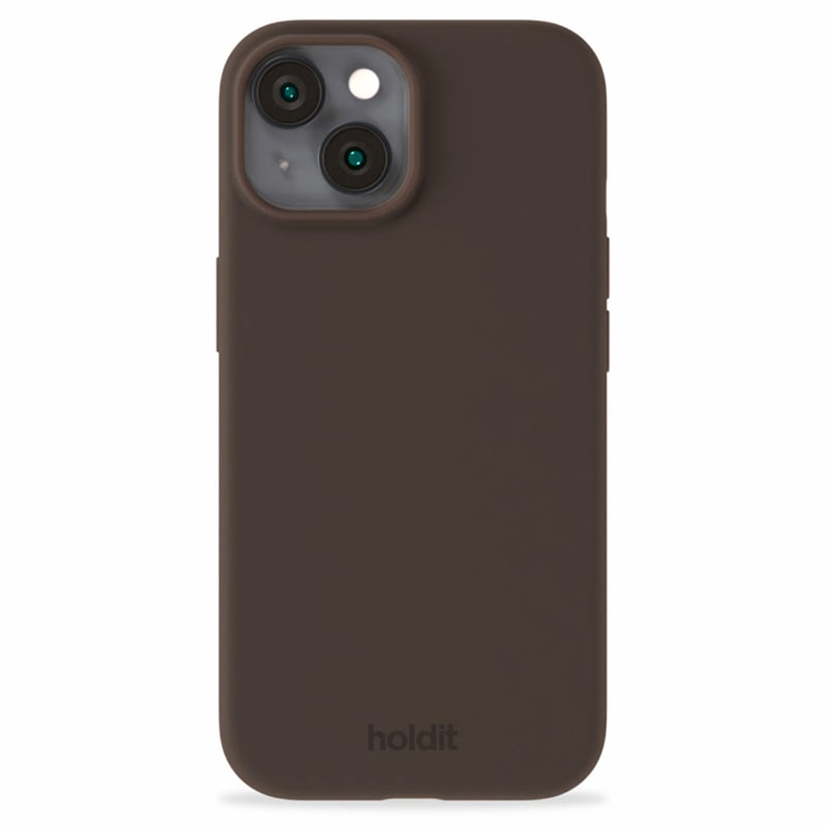 Holdit Silicone Case für das Apple iPhone 15 - Chocolate
