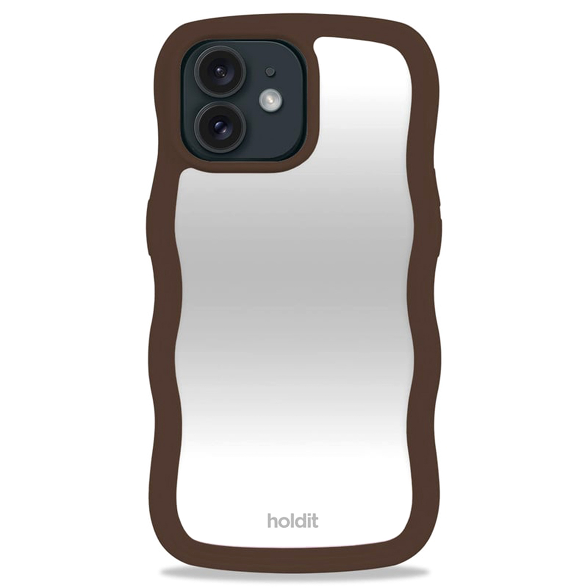 Holdit Wavy Case für das Apple iPhone 12 (Pro) - Chocolate Mirror