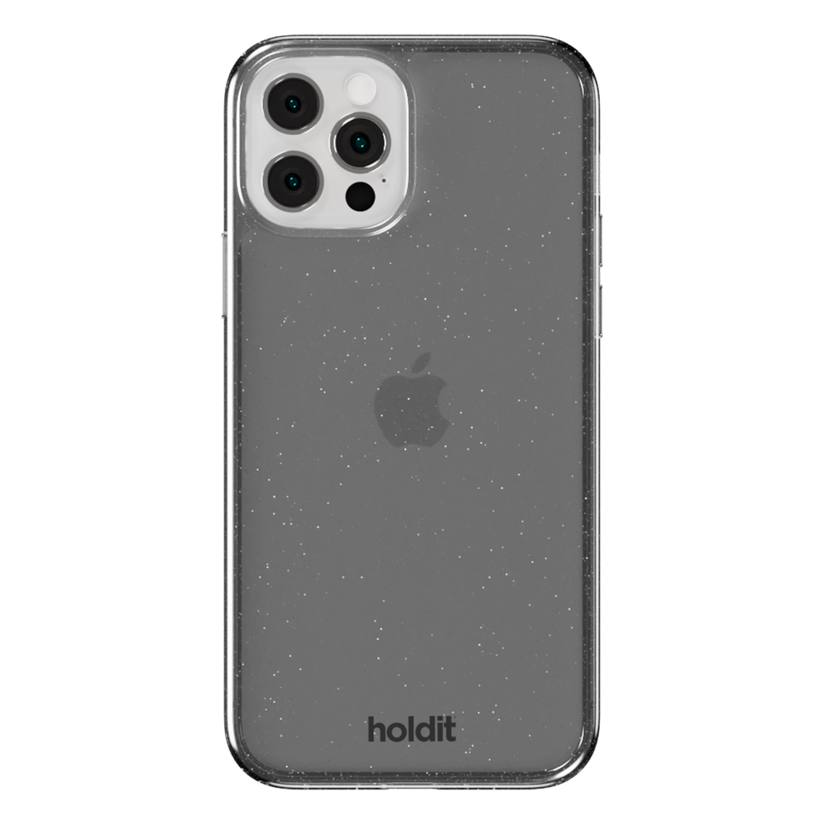 Holdit Glitzer Case für das Apple iPhone 12 (Pro) - Schwarz