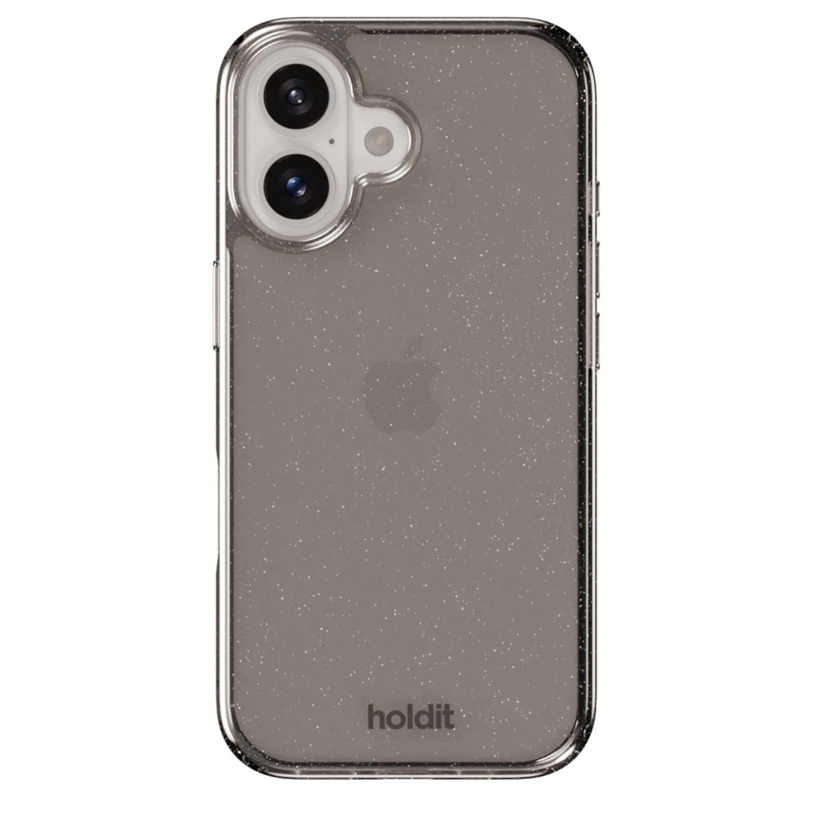 Holdit Glitzer Case für das Apple iPhone 16 - Schwarz