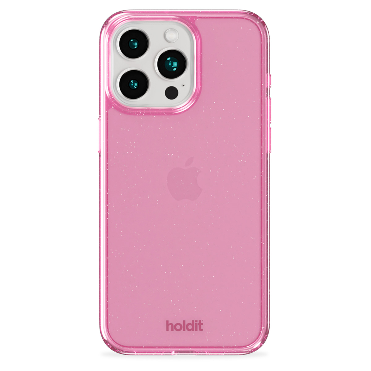 Holdit Glitzer Case für das Apple iPhone 15 Pro - Rosa