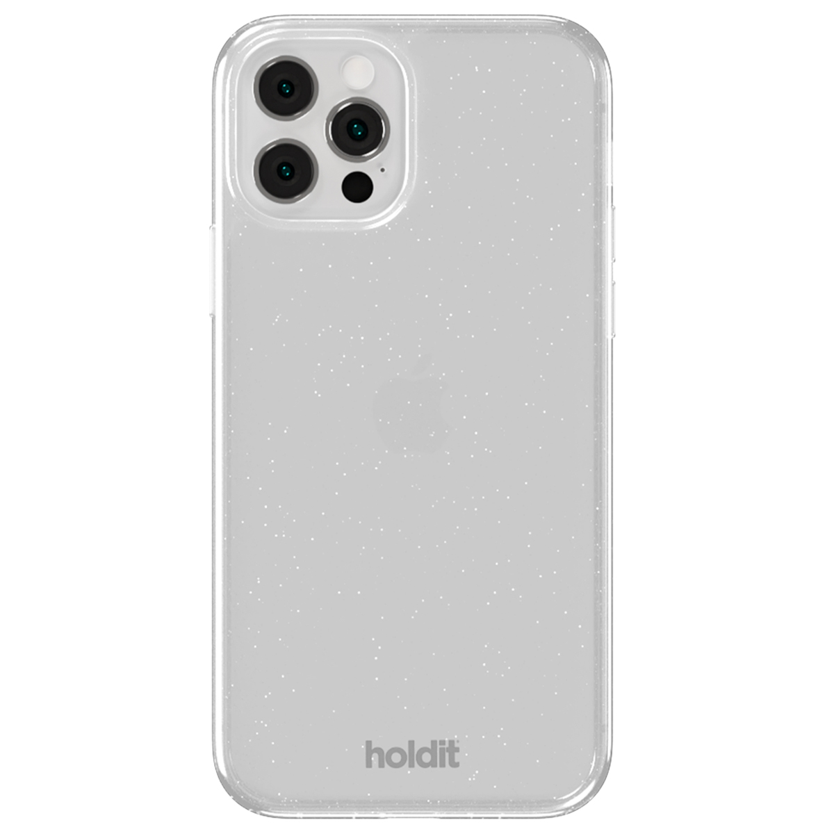 Holdit Glitzer Case für das Apple iPhone 12 (Pro) - Weiß