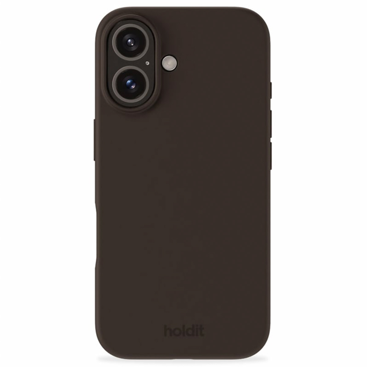 Holdit Silicone Case für das Apple iPhone 16 - Chocolate