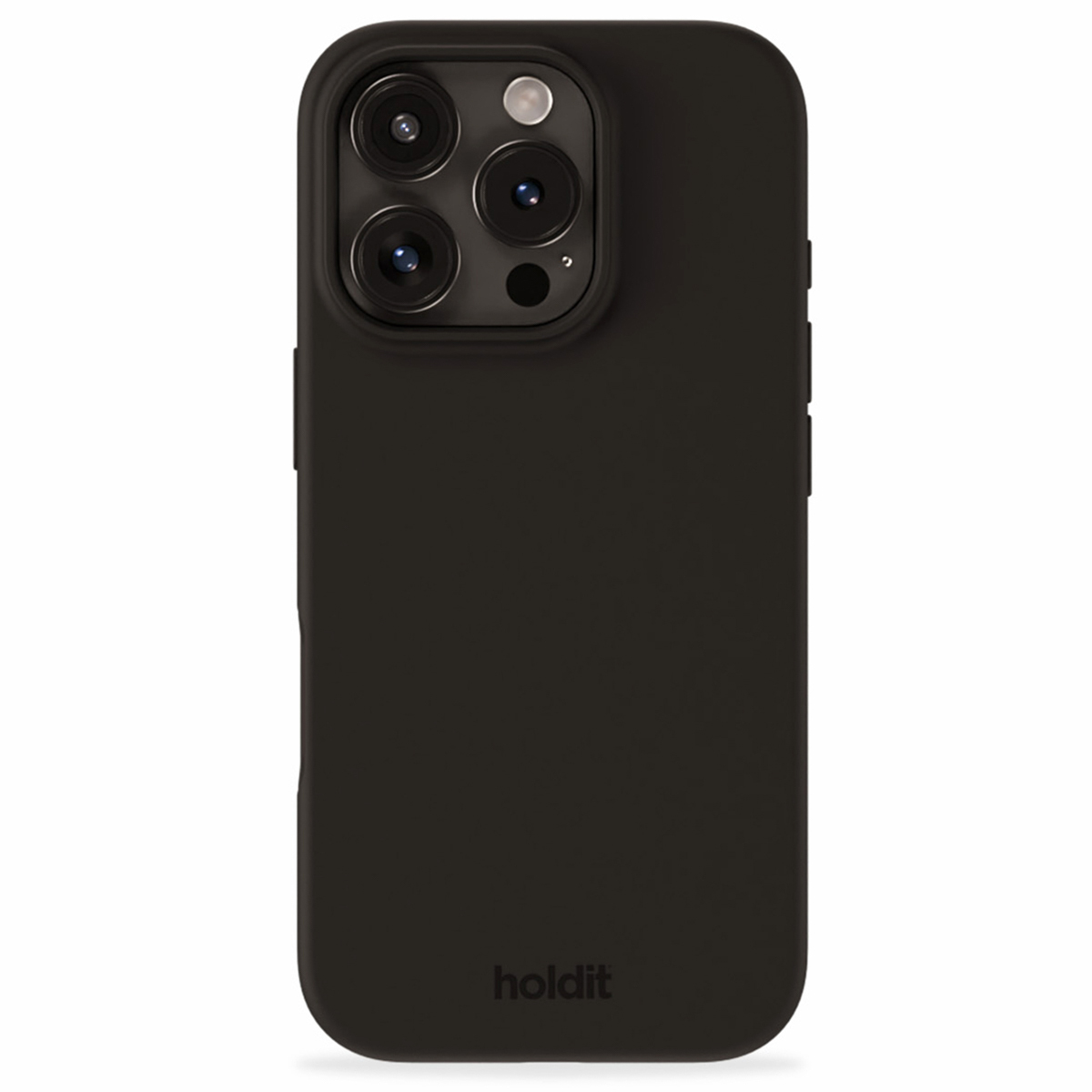 Holdit Silicone Case für das Apple iPhone 16 Pro - Schwarz
