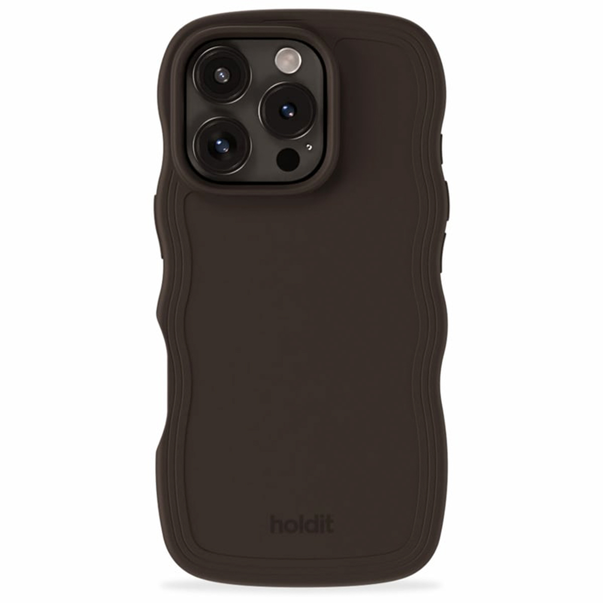 Holdit Wavy Case für das Apple iPhone 16 Pro Max - Chocolate