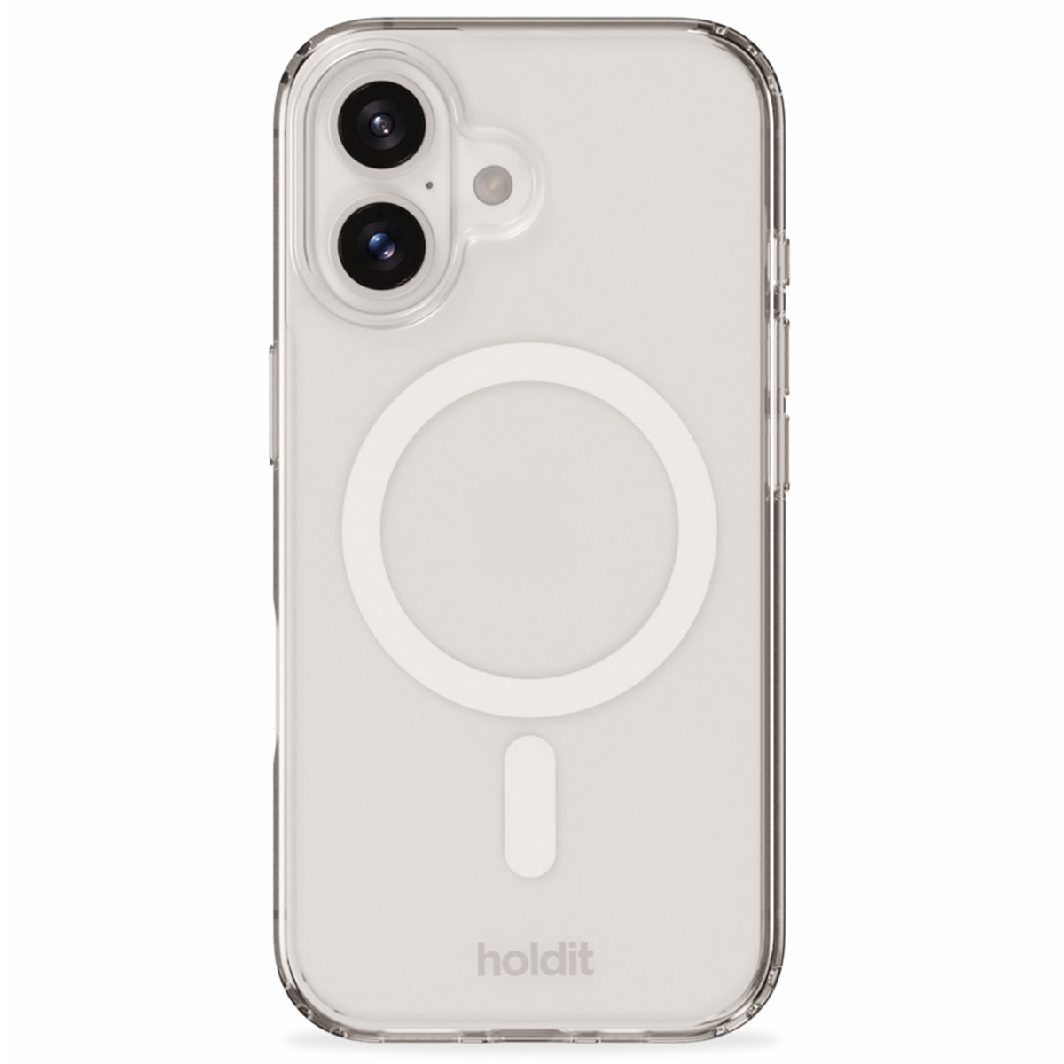 Holdit MagSafe Case für für das Apple iPhone 16 - Transparent / White
