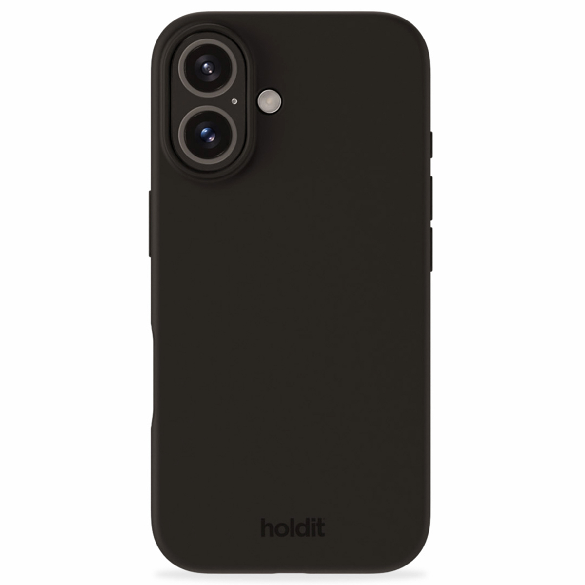 Holdit Silicone Case für das Apple iPhone 16 - Schwarz