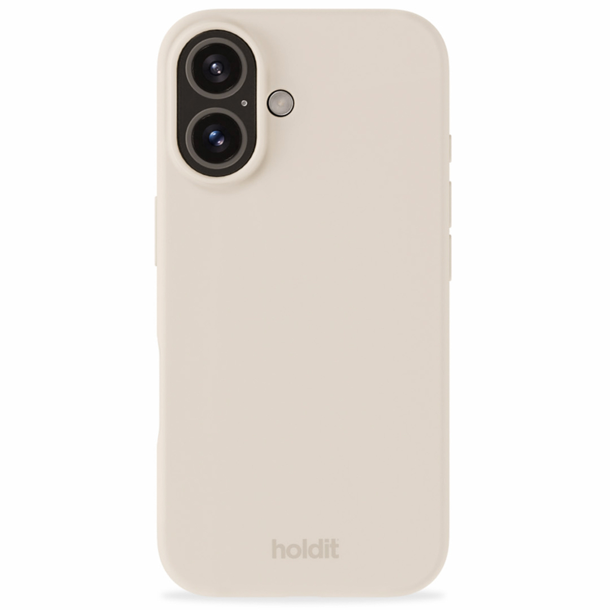 Holdit Silicone Case für das Apple iPhone 16 - Light Beige