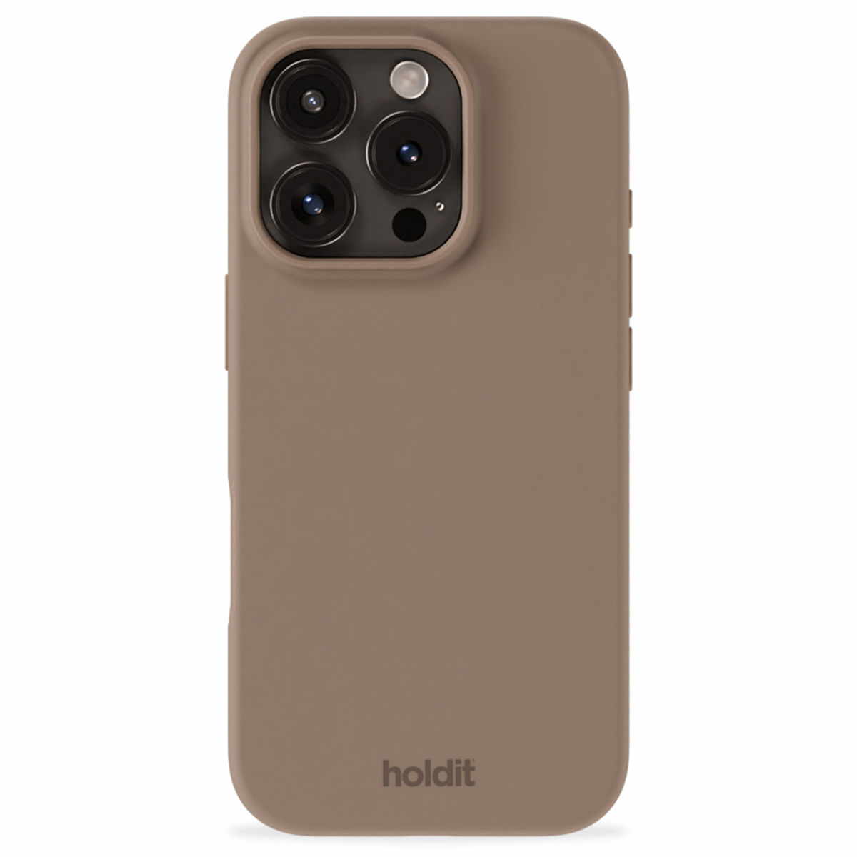 Holdit Silicone Case für das Apple iPhone 16 Pro - Mocha Brown