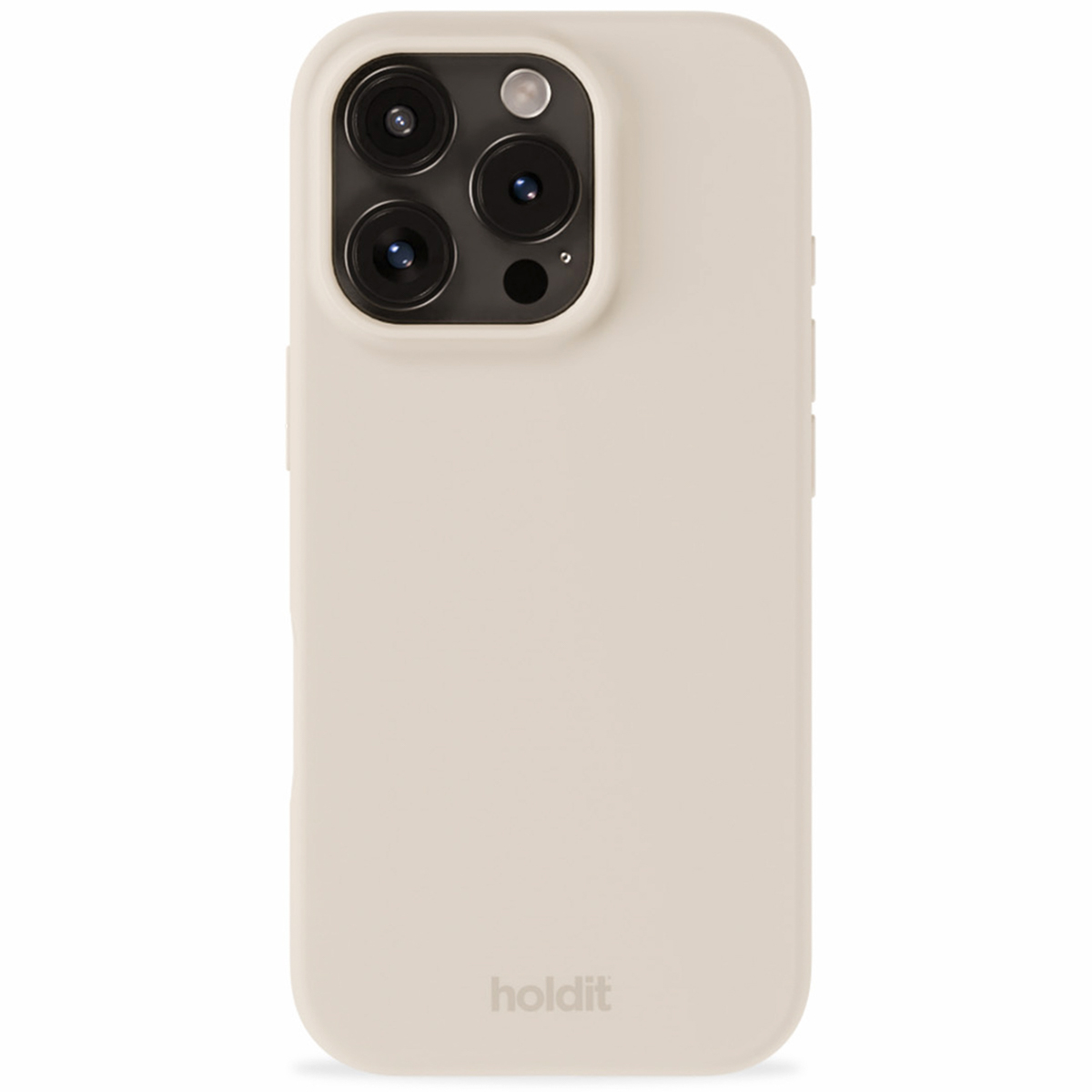Holdit Silicone Case für das Apple iPhone 16 Pro - Light Beige