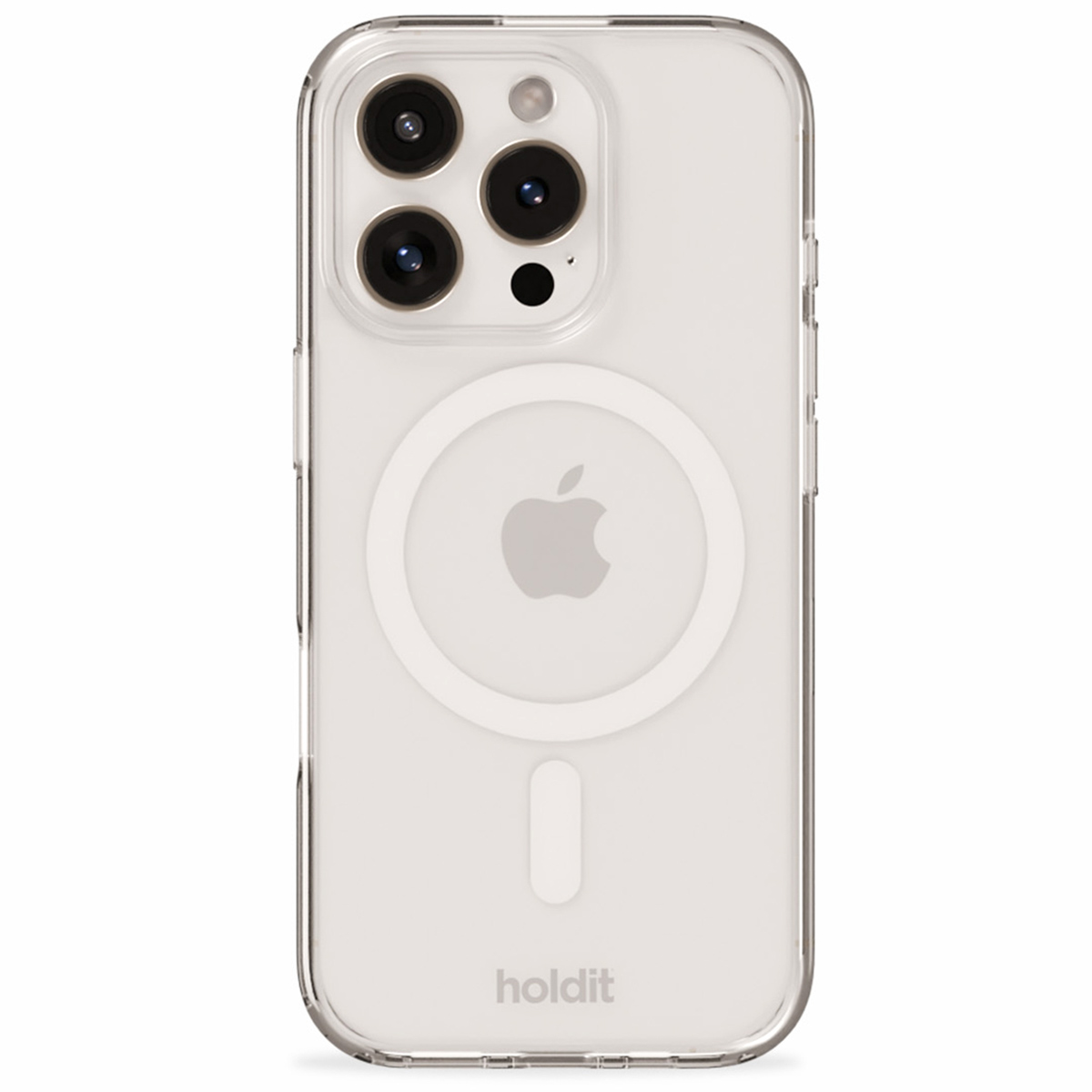 Holdit MagSafe Case für für das Apple iPhone 16 Pro Max - Transparent / White