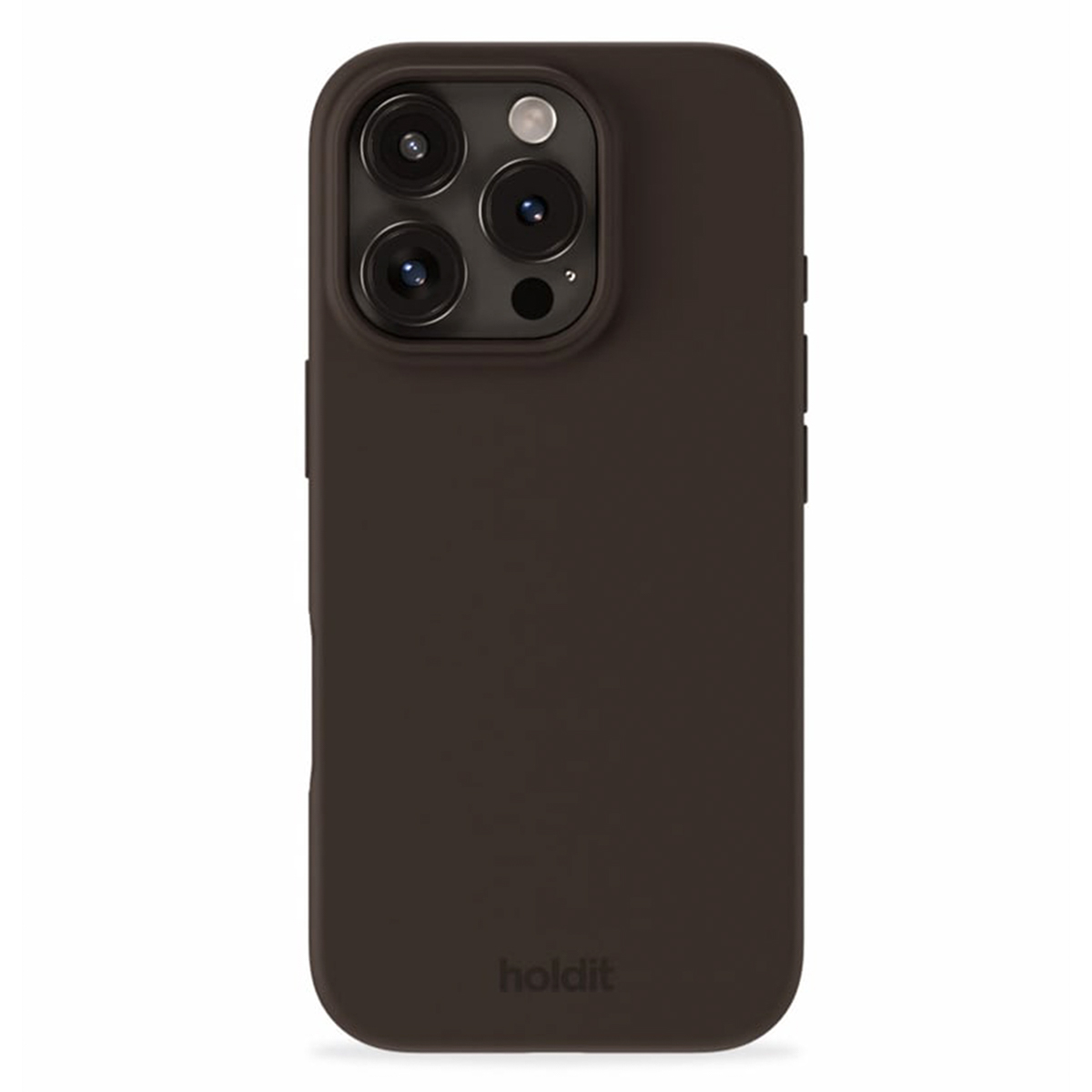 Holdit Silicone Case für das Apple iPhone 16 Pro - Chocolate