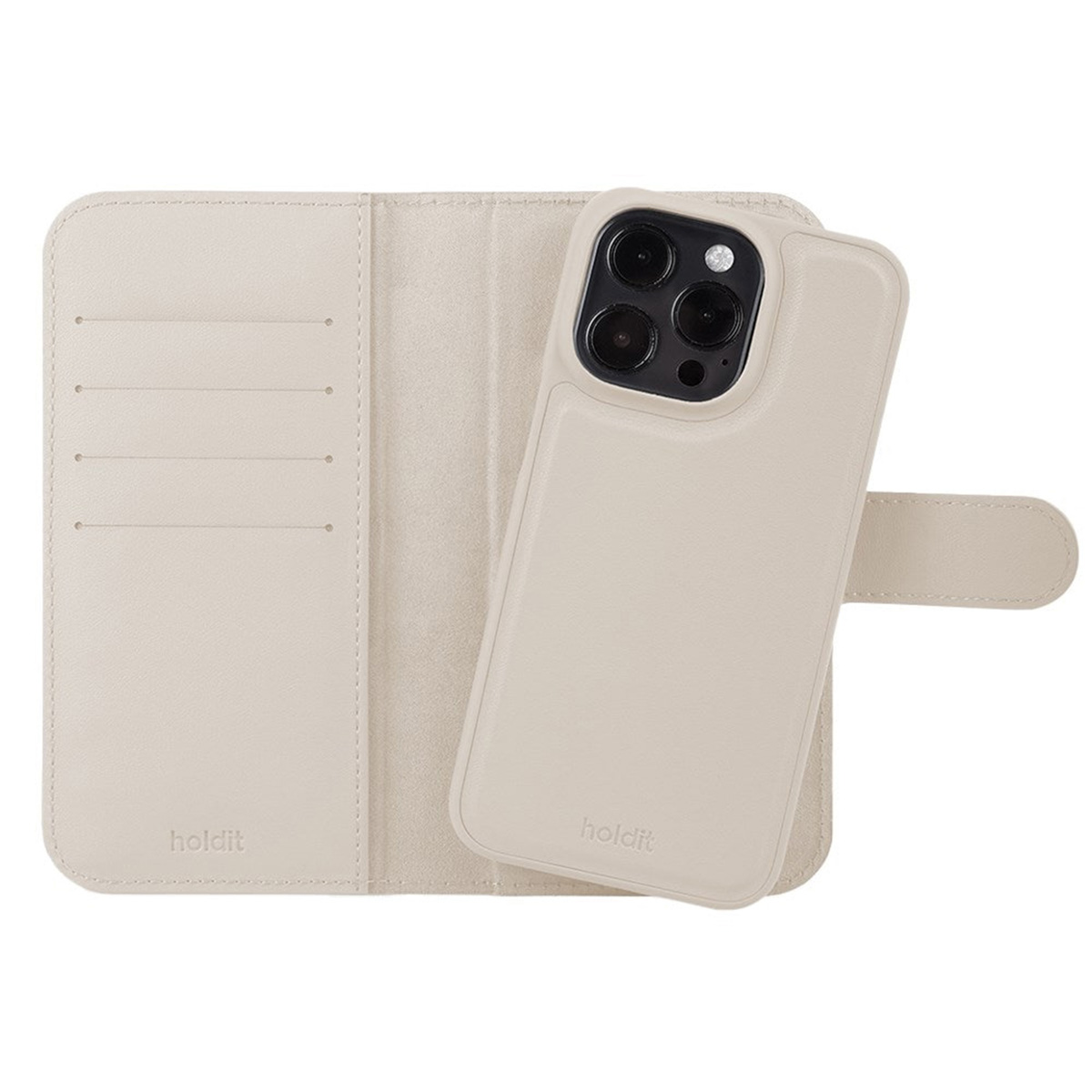 Holdit Wallet Case Magnet Plus für das Apple iPhone 12 (Pro) - Beige