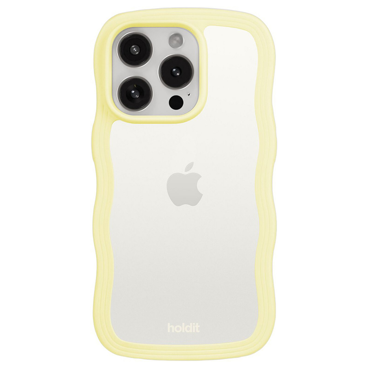 Holdit Wavy Case für das Apple iPhone 15 Pro Max - Lemonade